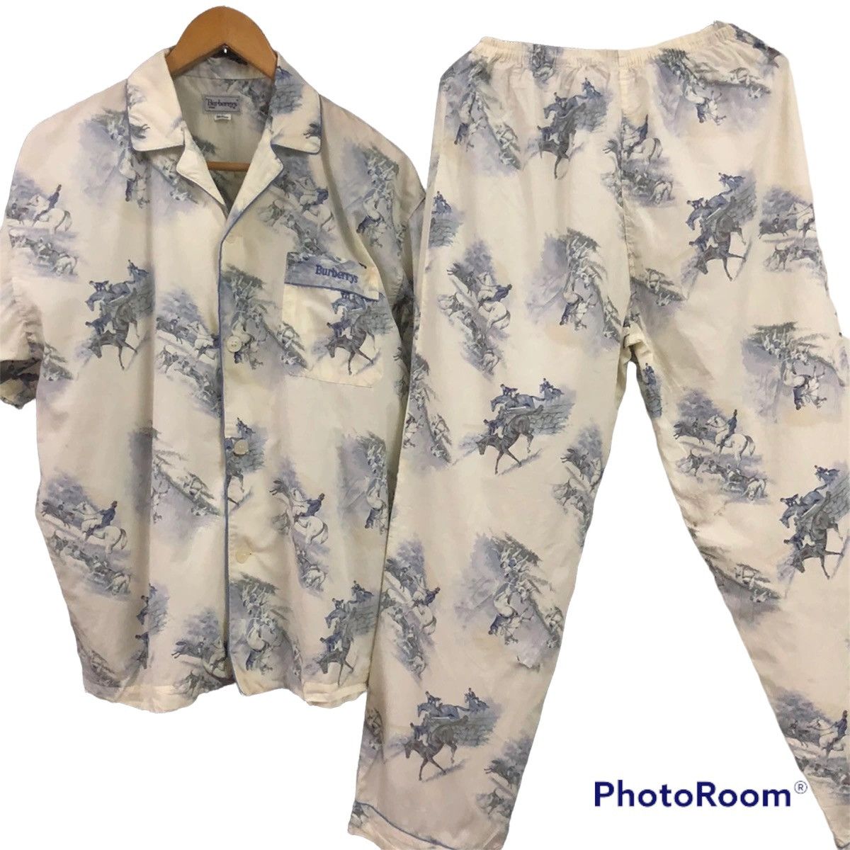 Burberry 🔥 rare authentic one set vintage burberrys sleepwear Size US M / EU 48-50 / 2 - 2 Thumbnail