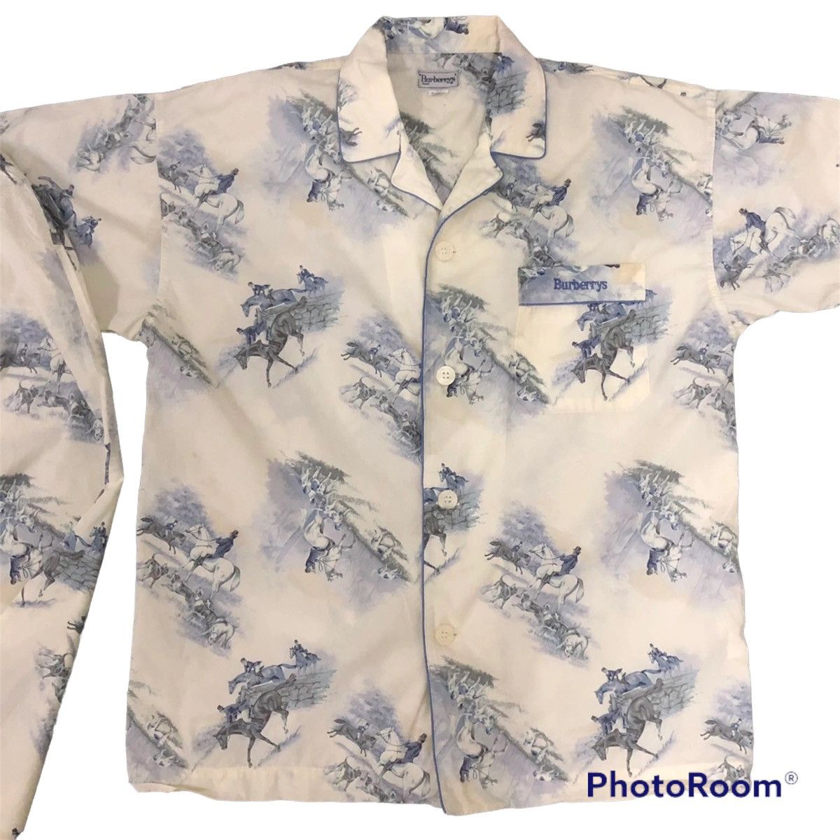 Burberry 🔥 rare authentic one set vintage burberrys sleepwear Size US M / EU 48-50 / 2 - 13 Thumbnail