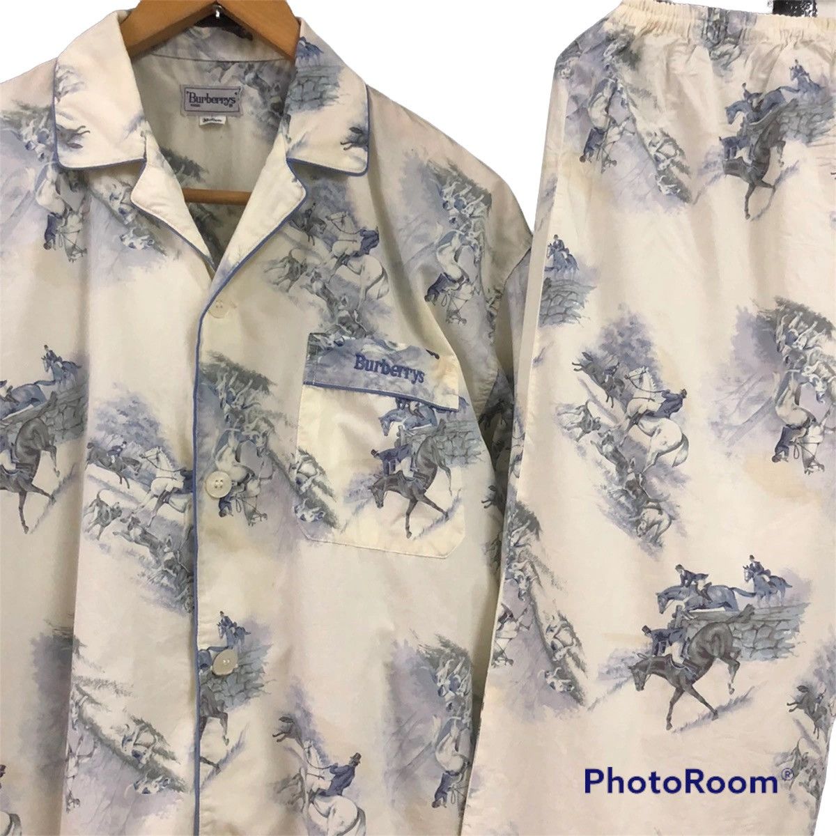 Burberry 🔥 rare authentic one set vintage burberrys sleepwear Size US M / EU 48-50 / 2 - 12 Thumbnail