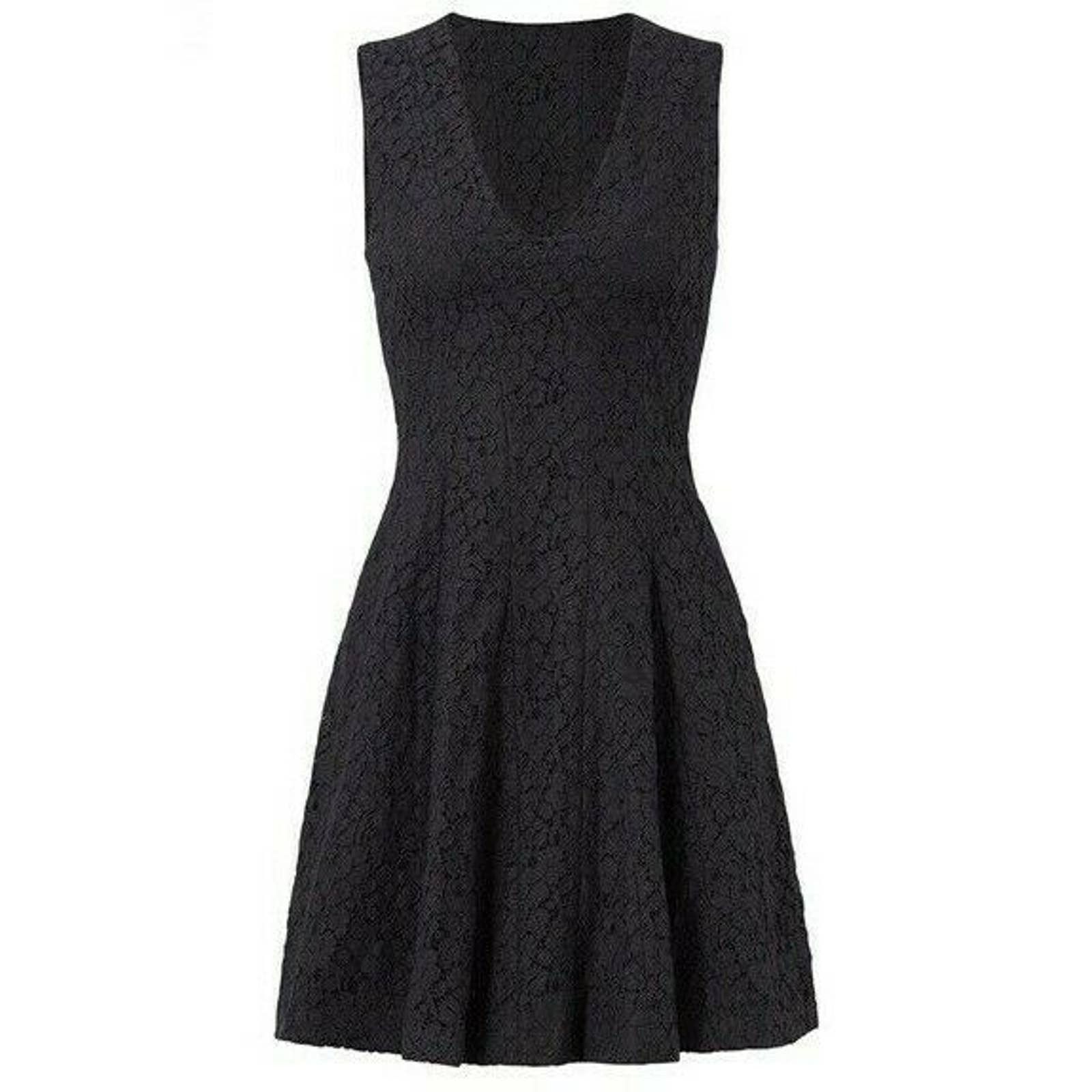 10 Crosby Derek Lam Dress Little Black lace Sleeveless Vneck