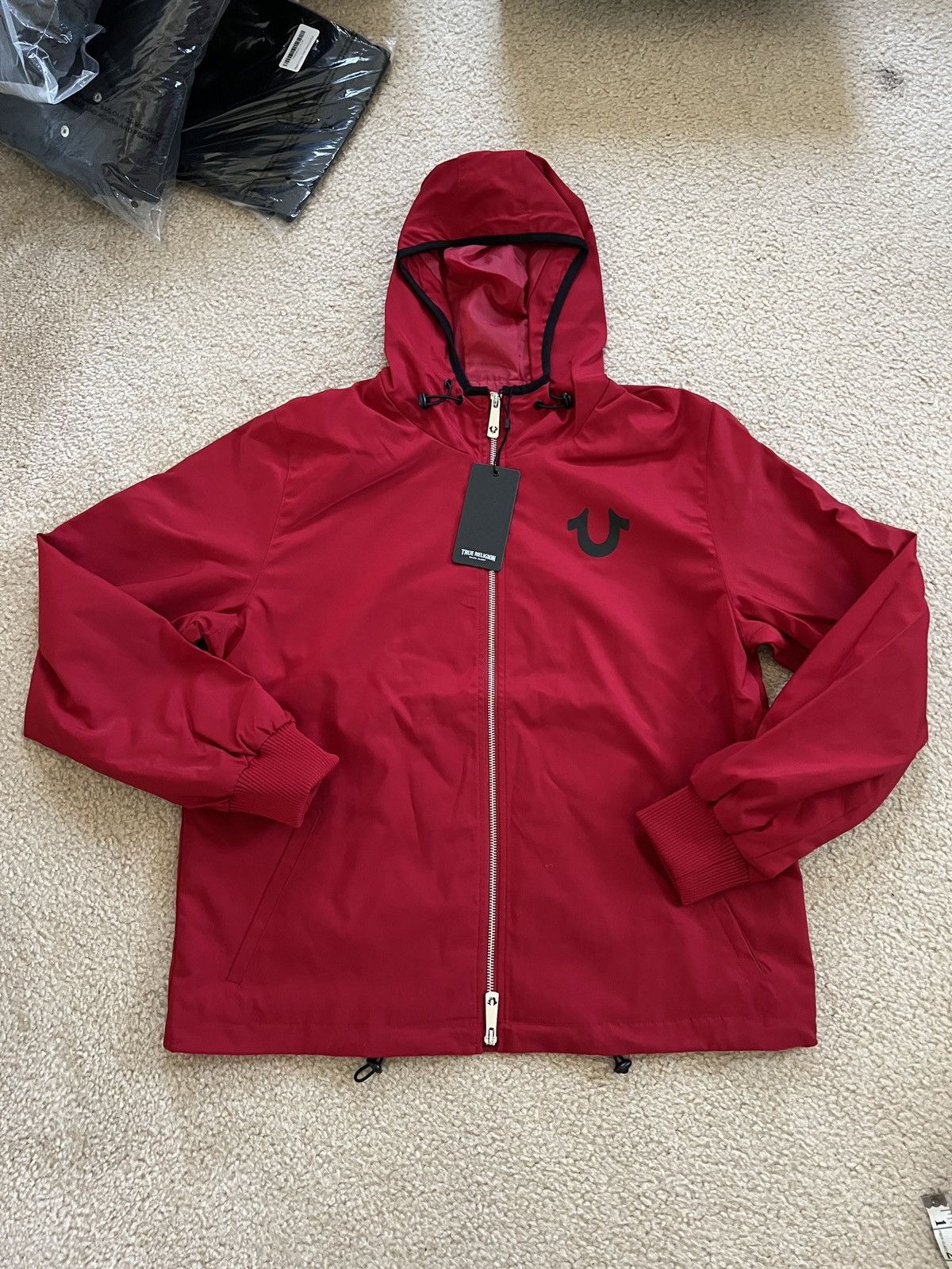True Religion Nylon full zip windbreaker jacket mock neck hoodie zip up Size US S / EU 44-46 / 1 - 1 Thumbnail