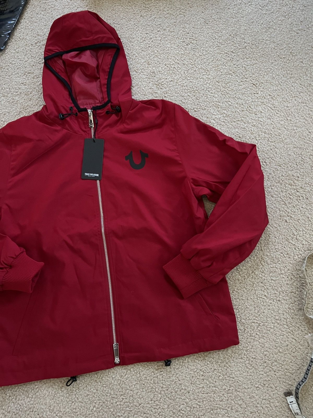 True Religion Nylon full zip windbreaker jacket mock neck hoodie zip up Size US S / EU 44-46 / 1 - 6 Thumbnail