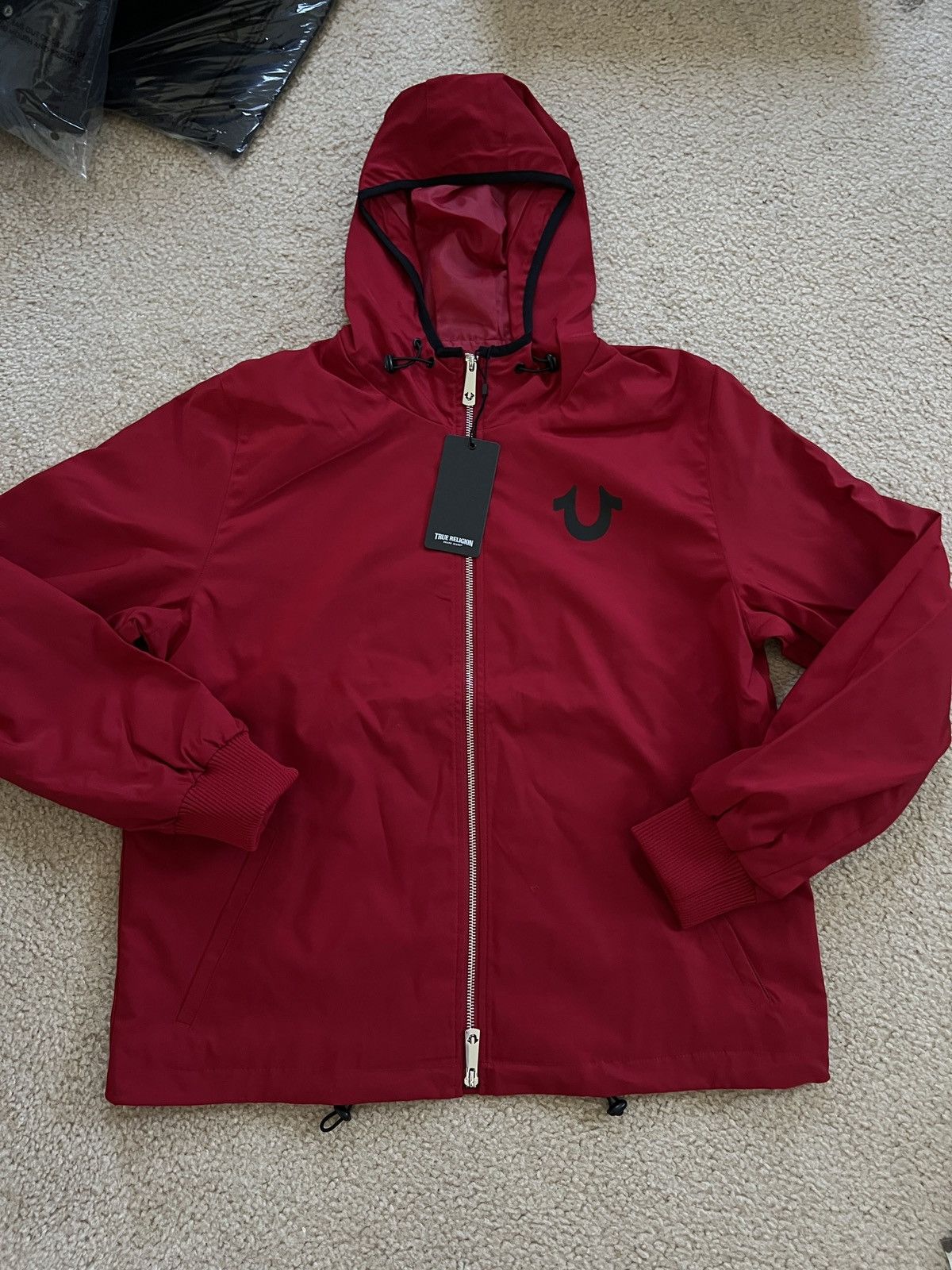 True Religion Nylon full zip windbreaker jacket mock neck hoodie zip up Size US S / EU 44-46 / 1 - 2 Thumbnail