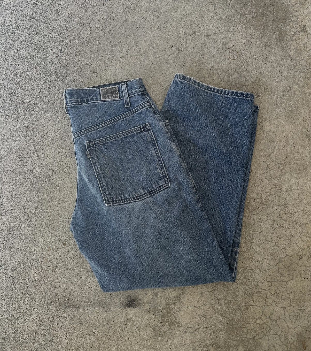 Levi's Vintage Levi’s silver tab denim jeans baggy Size US 33 - 3 Thumbnail
