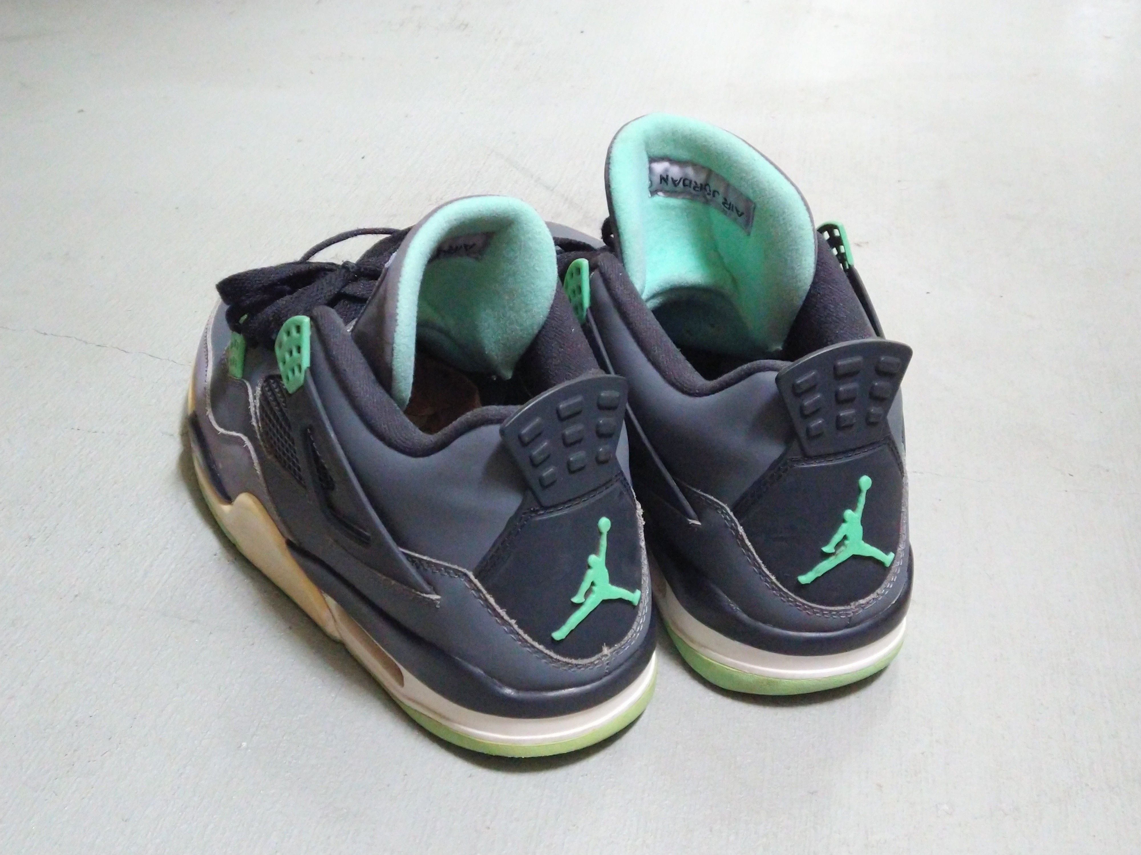 Jordan Brand Nike Air Jordan 4 Retro Glow Green Size 11 Gray 308497-033 Size US 11 / EU 44 - 18 Thumbnail