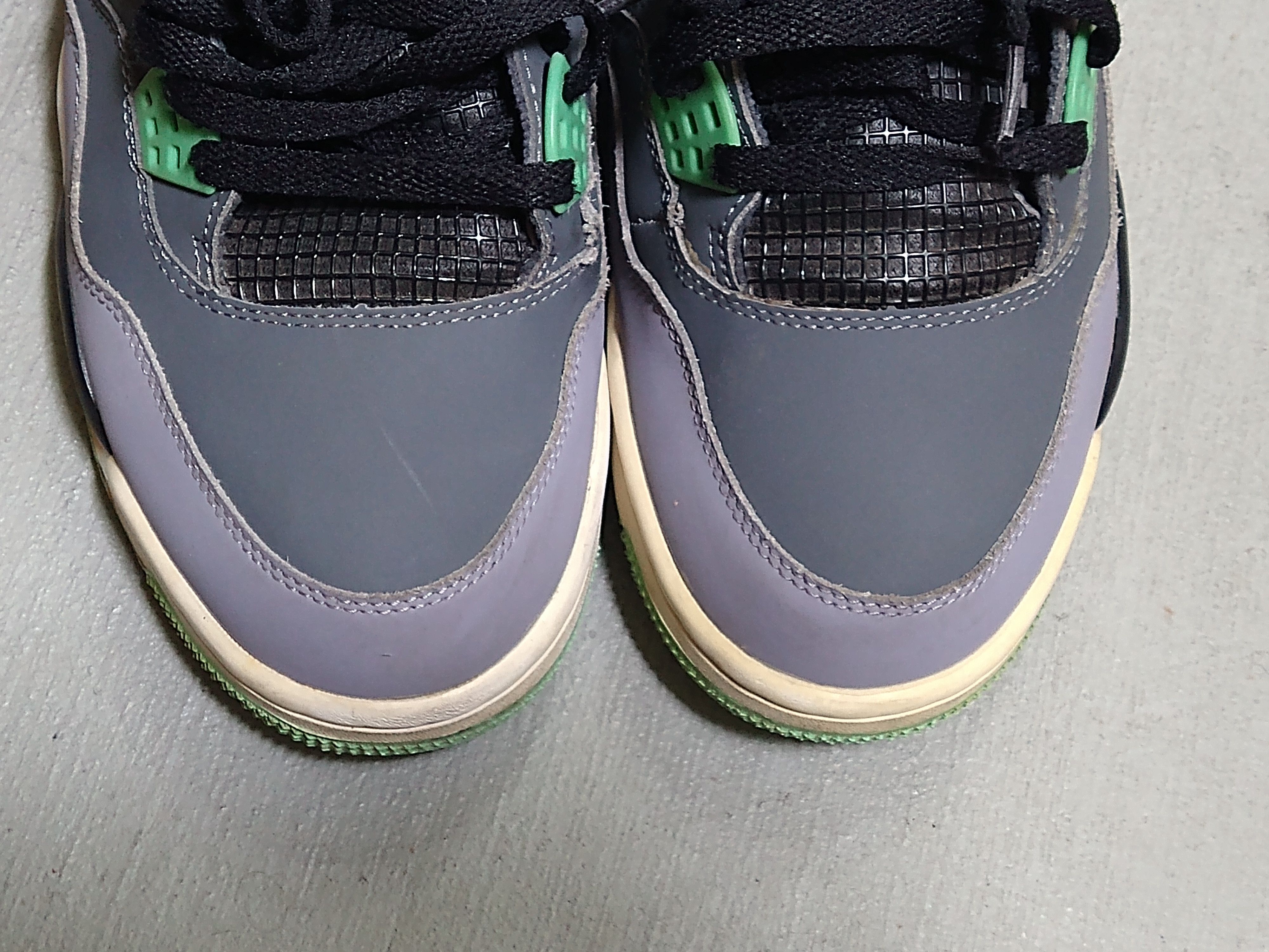 Jordan Brand Nike Air Jordan 4 Retro Glow Green Size 11 Gray 308497-033 Size US 11 / EU 44 - 5 Thumbnail