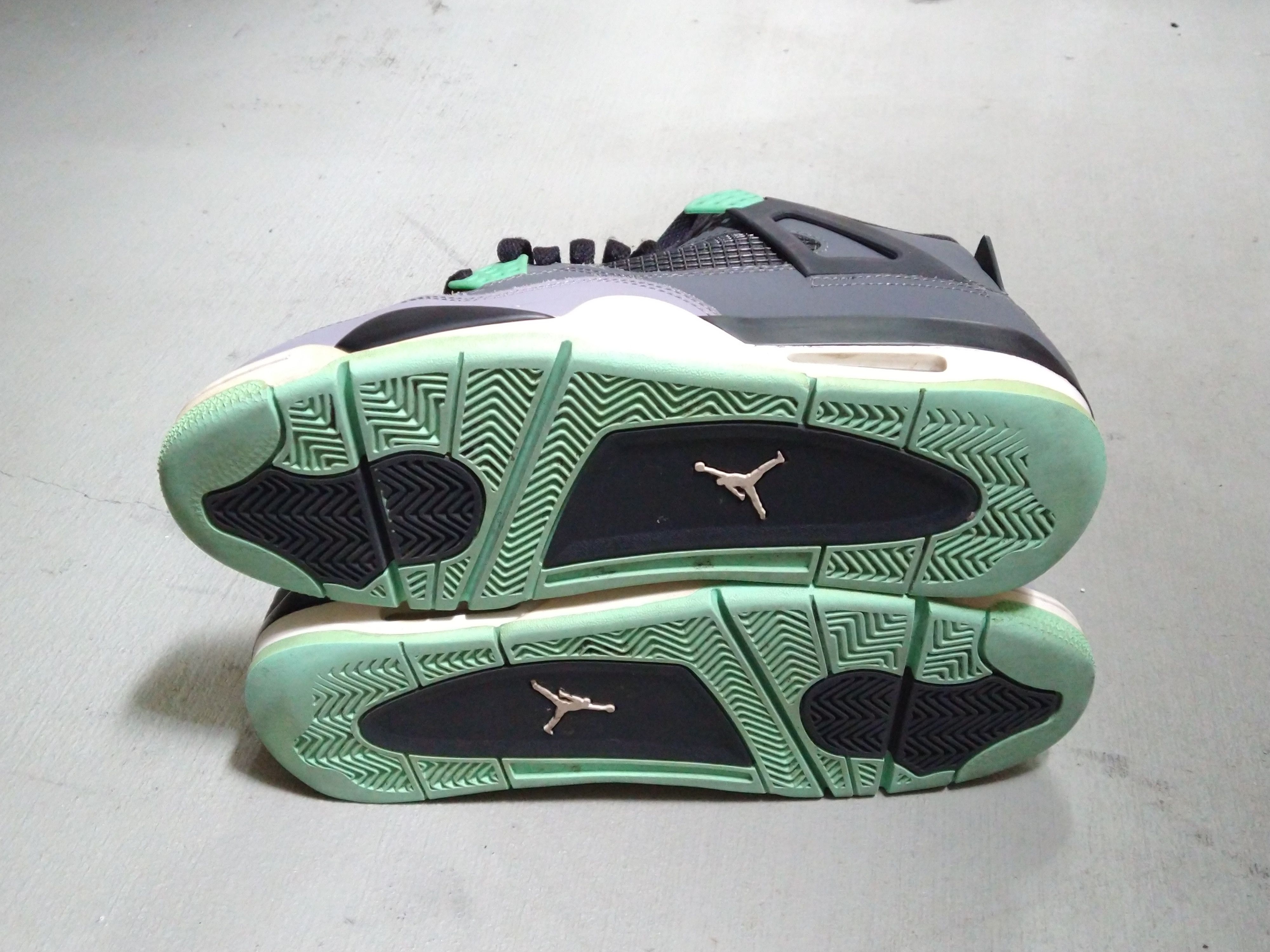 Jordan Brand Nike Air Jordan 4 Retro Glow Green Size 11 Gray 308497-033 Size US 11 / EU 44 - 20 Thumbnail