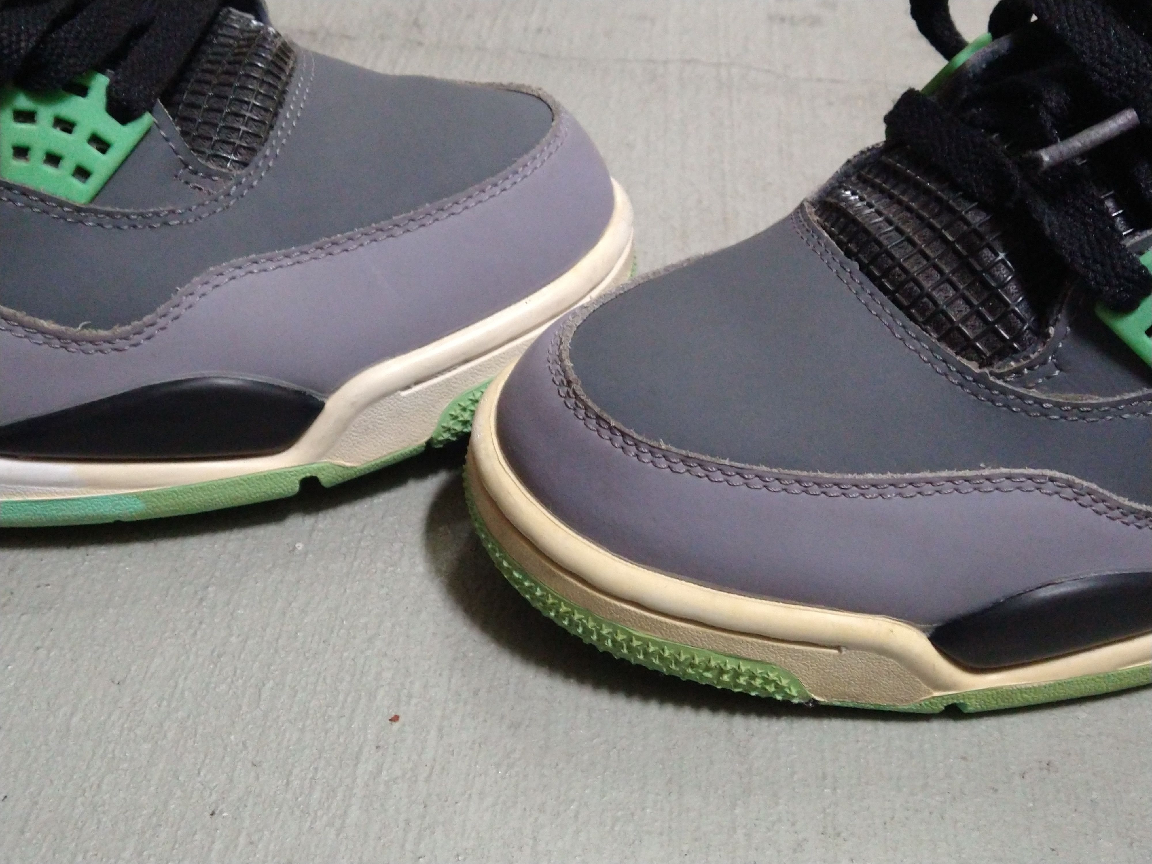 Jordan Brand Nike Air Jordan 4 Retro Glow Green Size 11 Gray 308497-033 Size US 11 / EU 44 - 6 Thumbnail
