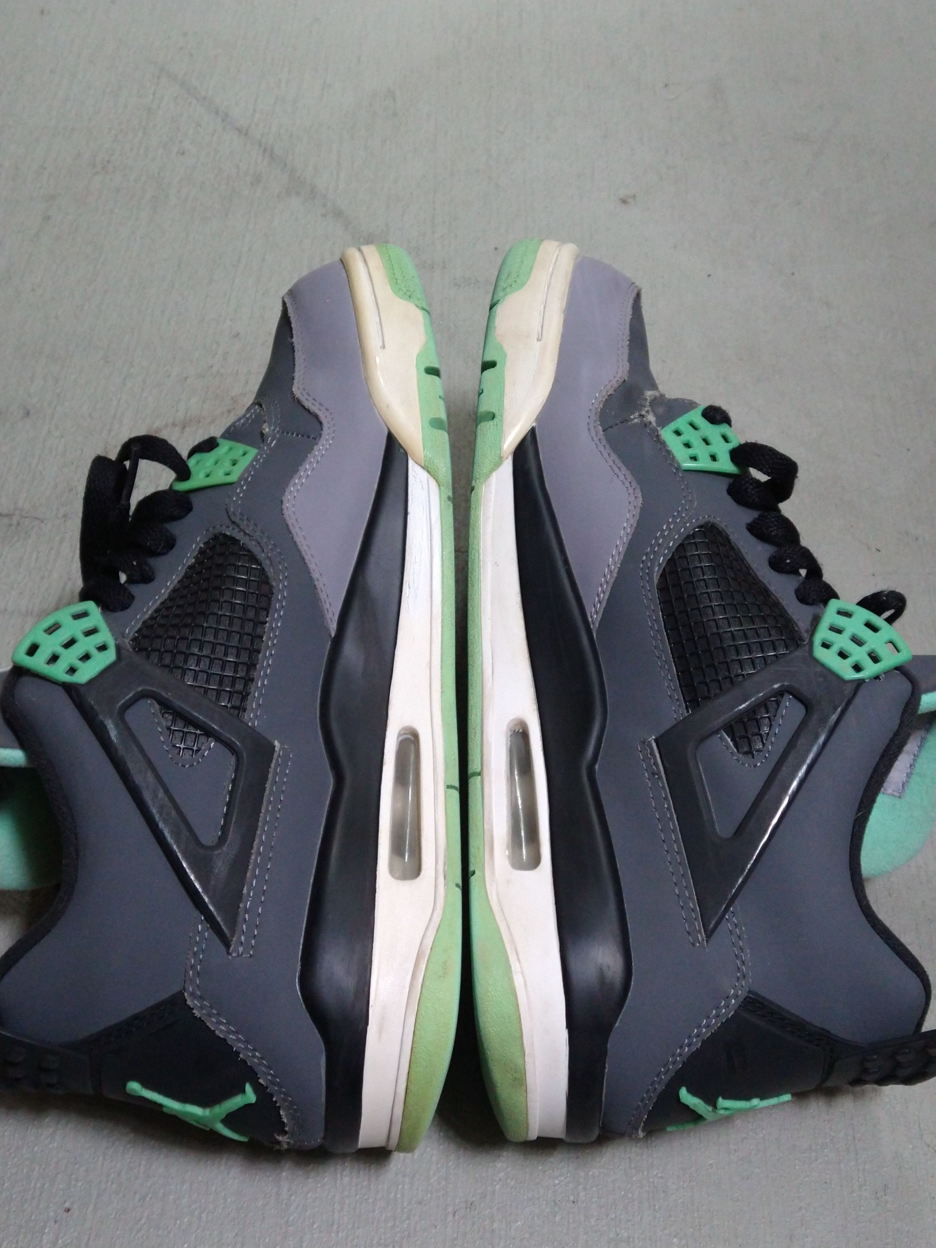 Jordan Brand Nike Air Jordan 4 Retro Glow Green Size 11 Gray 308497-033 Size US 11 / EU 44 - 14 Thumbnail