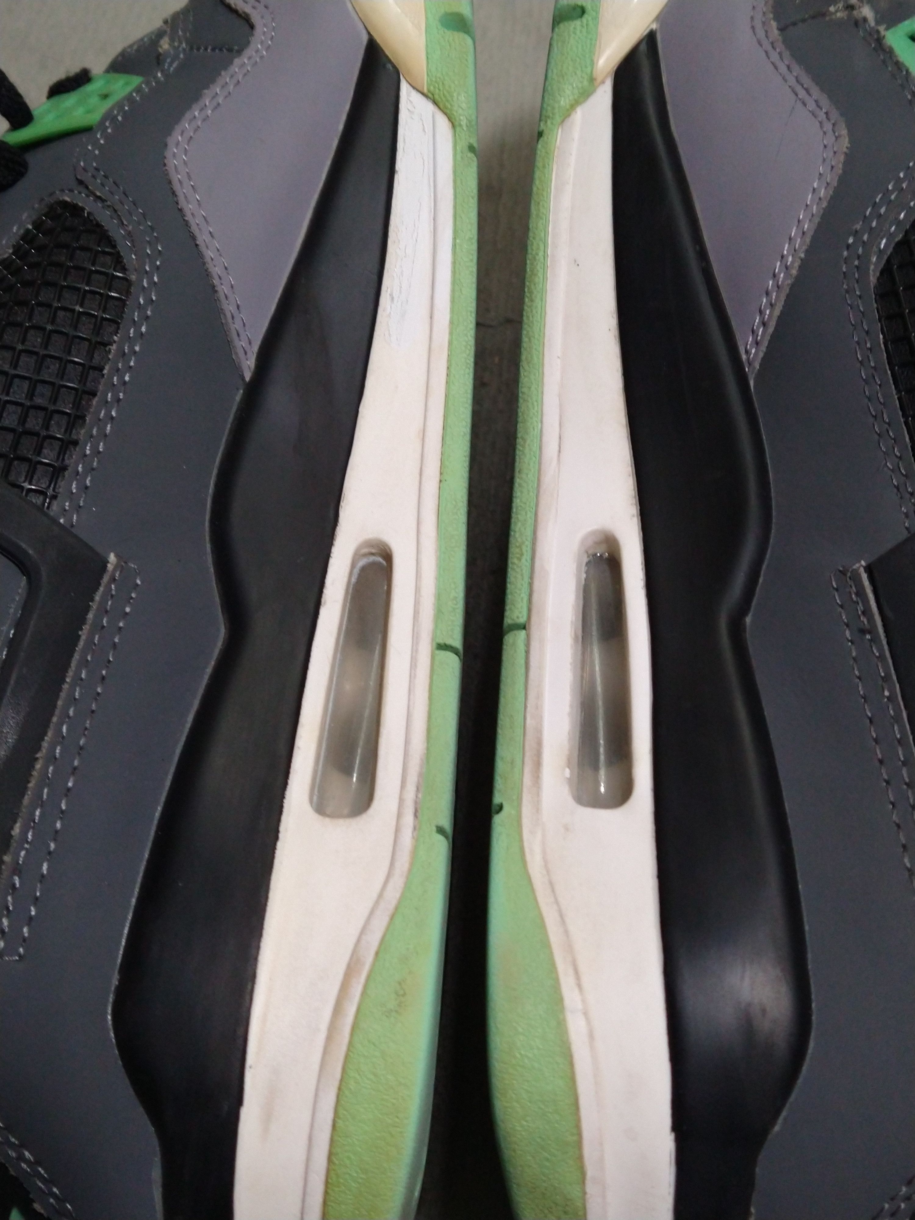 Jordan Brand Nike Air Jordan 4 Retro Glow Green Size 11 Gray 308497-033 Size US 11 / EU 44 - 15 Thumbnail