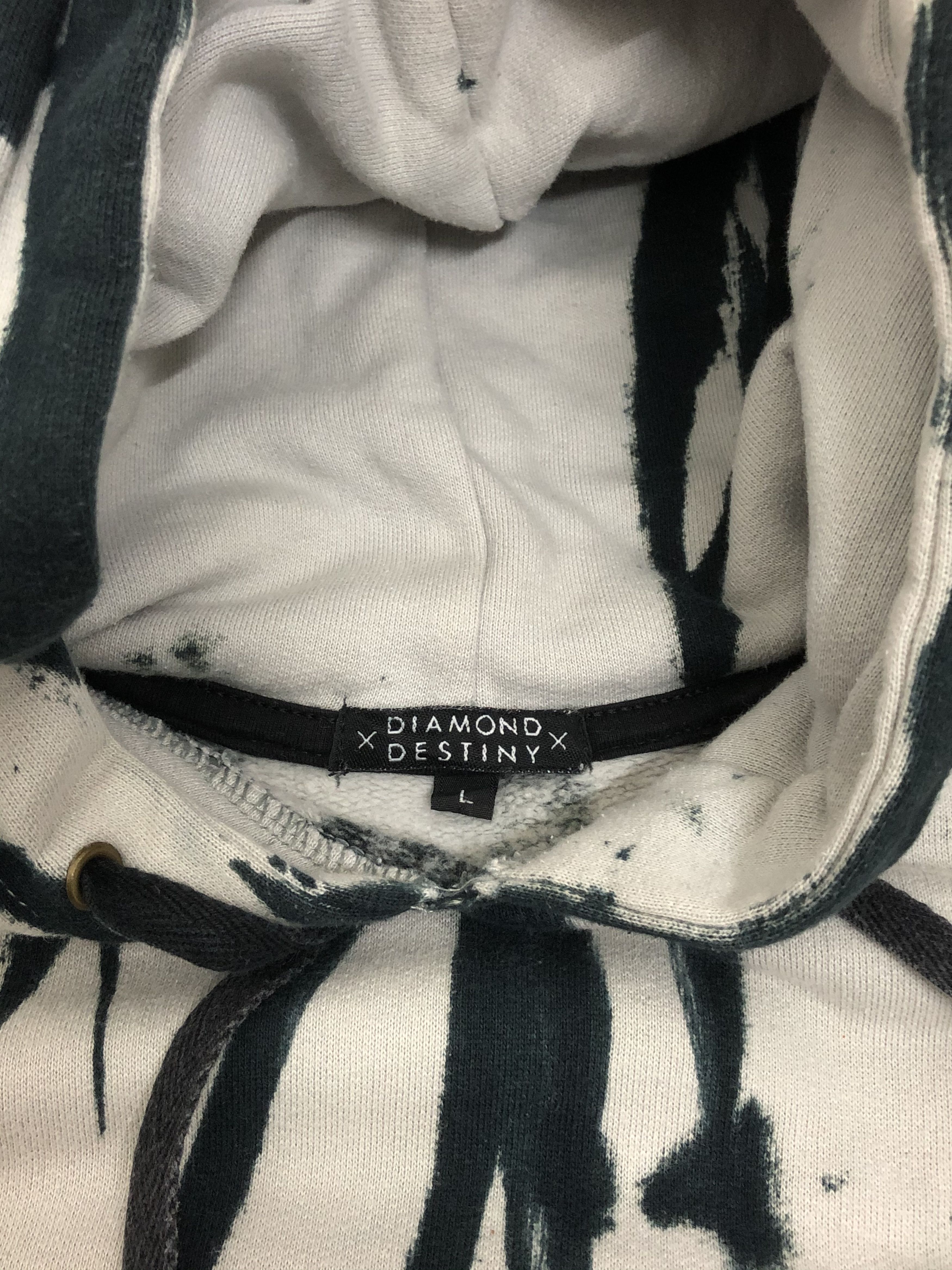 Diamond Supply Co. Rare Diamond X Destiny Acid Wash Hoodie Size US L / EU 52-54 / 3 - 4 Thumbnail