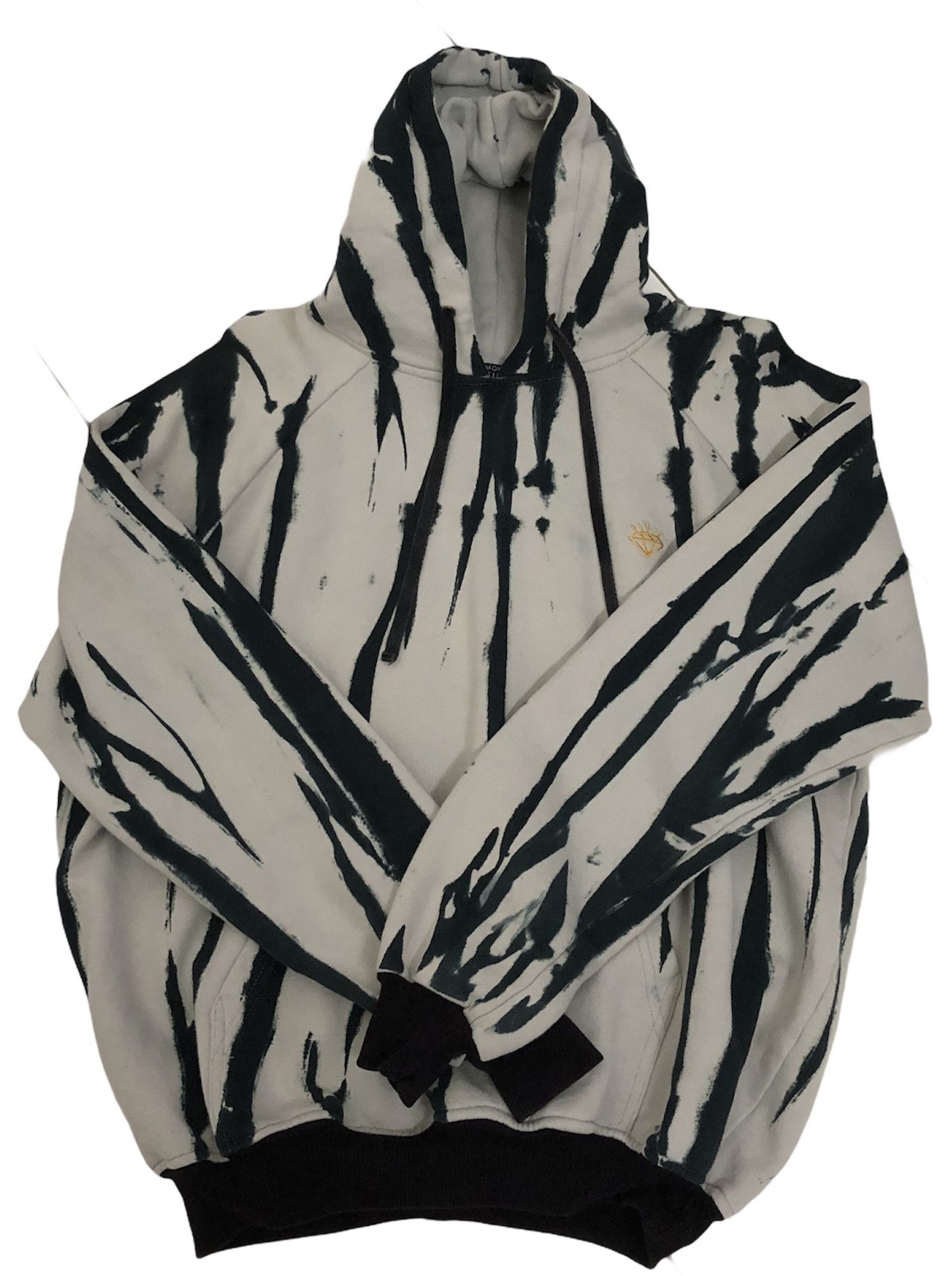 Diamond Supply Co. Rare Diamond X Destiny Acid Wash Hoodie Size US L / EU 52-54 / 3 - 3 Thumbnail