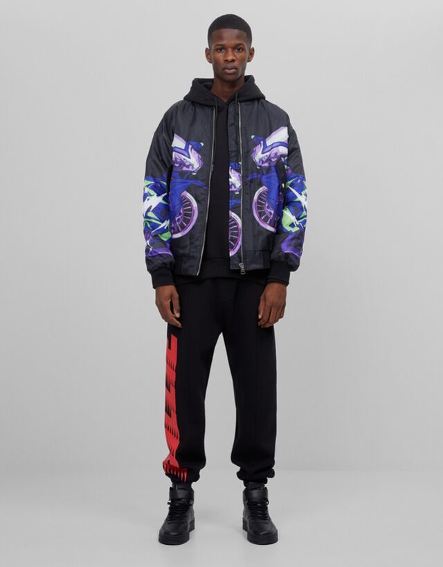 Bershka Billie Eilish X Bershka Ovp Oversized Bomber Jacket Size US S / EU 44-46 / 1 - 10 Thumbnail
