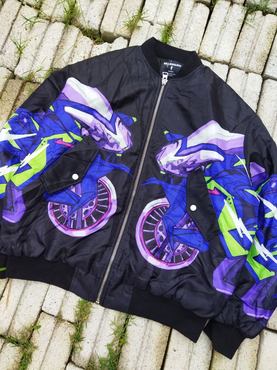 Bershka Billie Eilish X Bershka Ovp Oversized Bomber Jacket Size US S / EU 44-46 / 1 - 4 Thumbnail