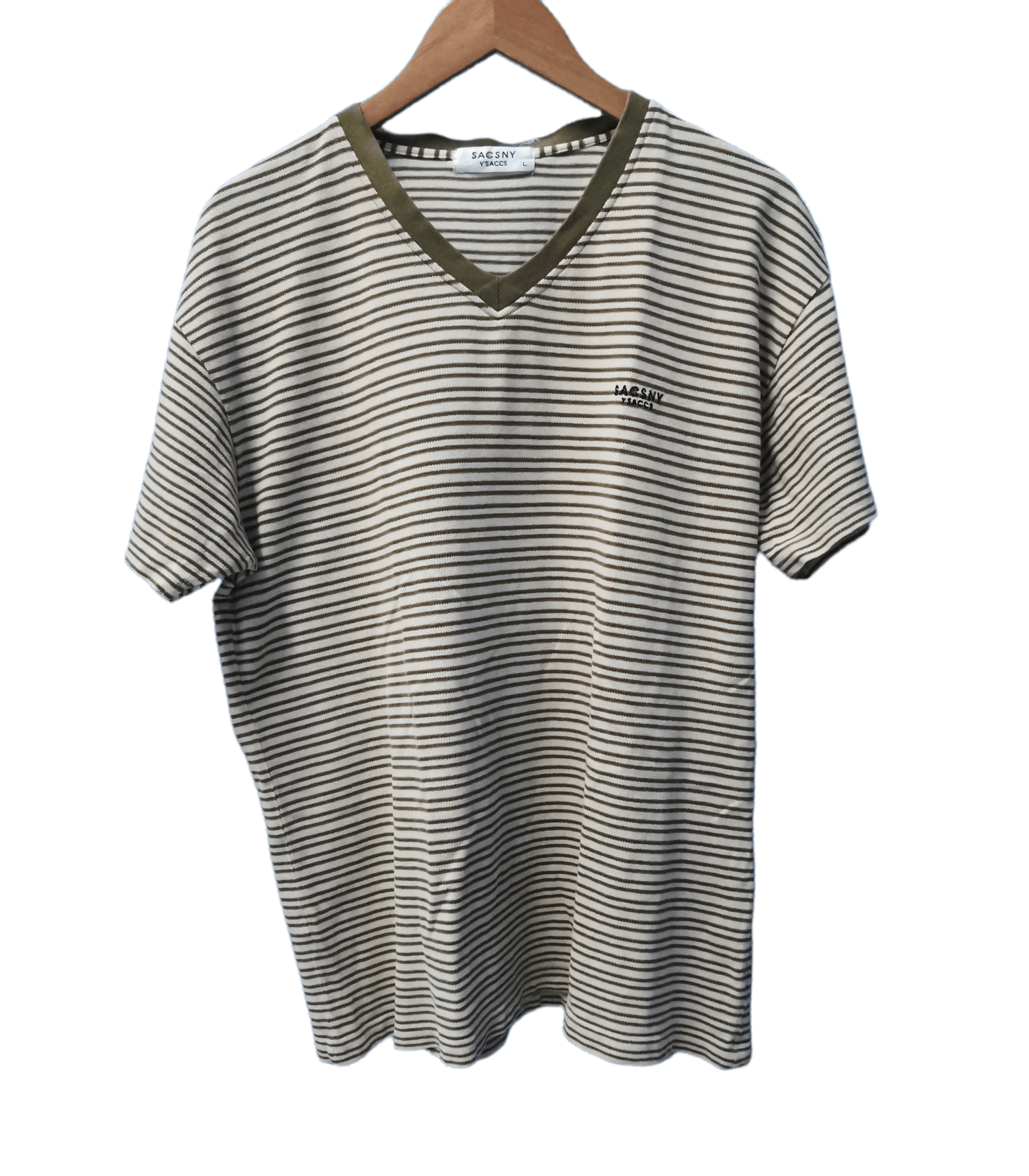 Y's Sacsny Y'saccs Yohji Yamamoto Japan Designer Striped Tee Size US L / EU 52-54 / 3 - 1 Thumbnail