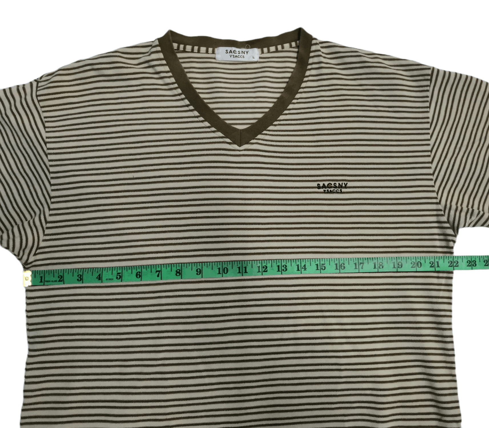 Y's Sacsny Y'saccs Yohji Yamamoto Japan Designer Striped Tee Size US L / EU 52-54 / 3 - 3 Thumbnail