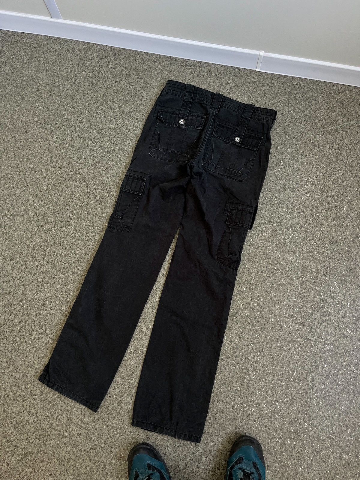 Vintage VINTAGE EDC EAGLE FIT CARGO DRILL BAGGY PANTS MENS W31 L 34 Size US 31 - 3 Thumbnail