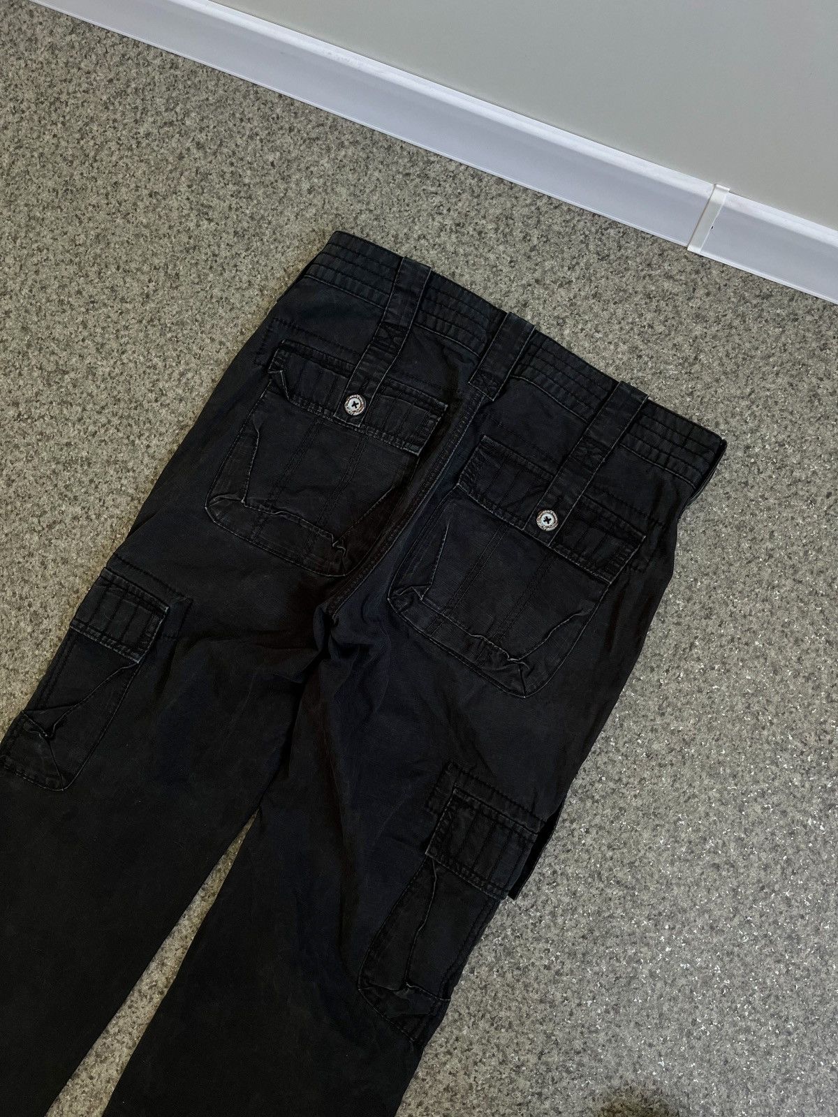 Vintage VINTAGE EDC EAGLE FIT CARGO DRILL BAGGY PANTS MENS W31 L 34 Size US 31 - 5 Thumbnail