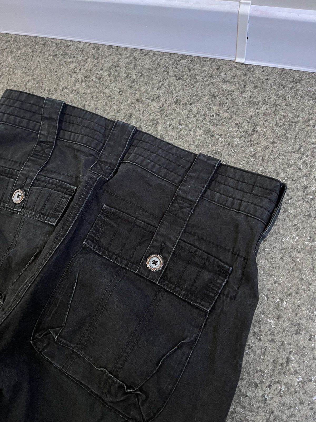 Vintage VINTAGE EDC EAGLE FIT CARGO DRILL BAGGY PANTS MENS W31 L 34 Size US 31 - 8 Thumbnail