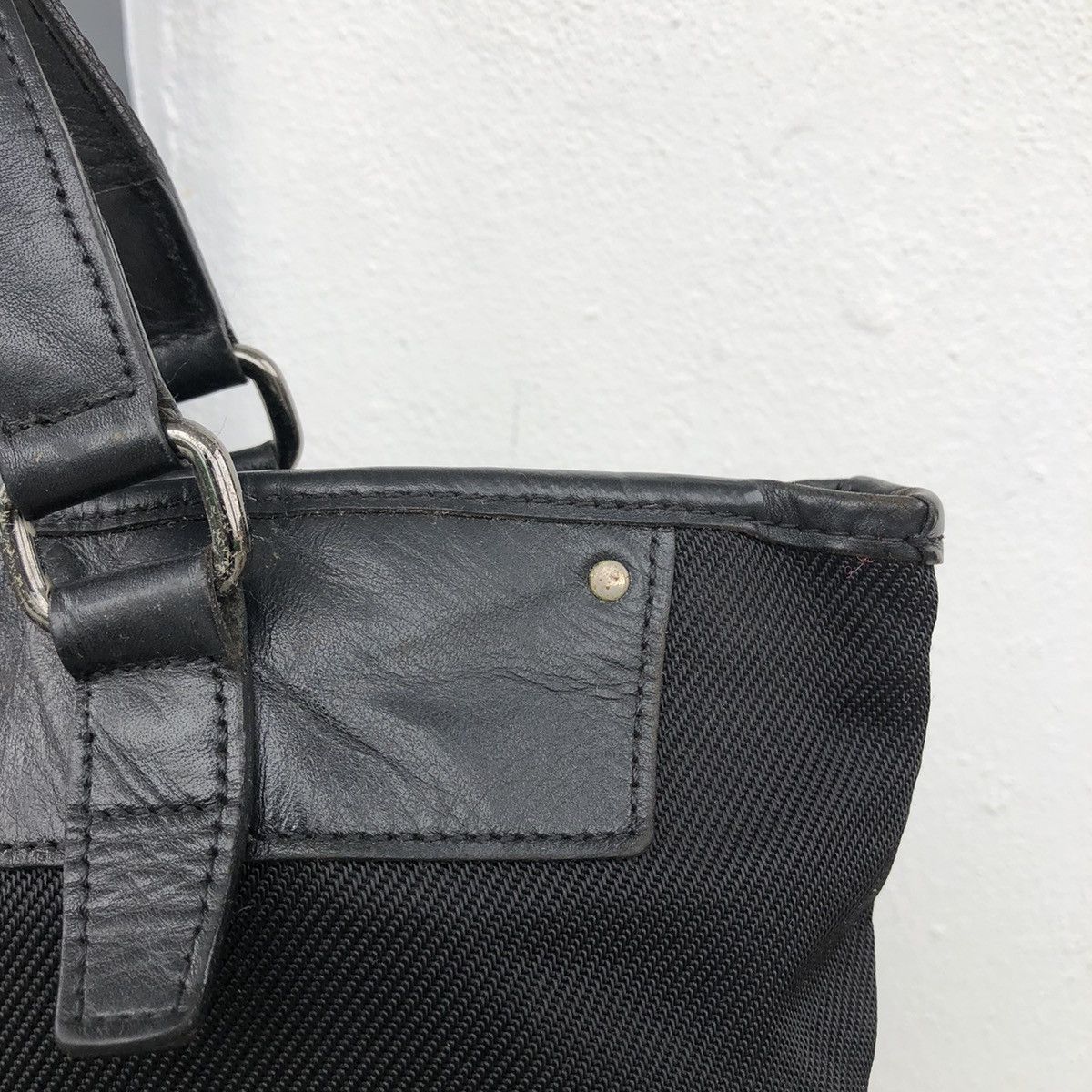 Burberry Burberry Black Labe Mix Leather Tote Bag Size ONE SIZE - 16 Thumbnail