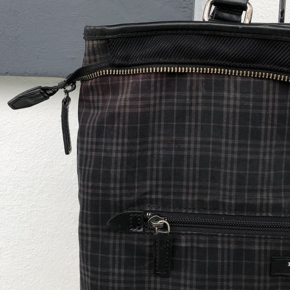 Burberry Burberry Black Labe Mix Leather Tote Bag Size ONE SIZE - 10 Thumbnail