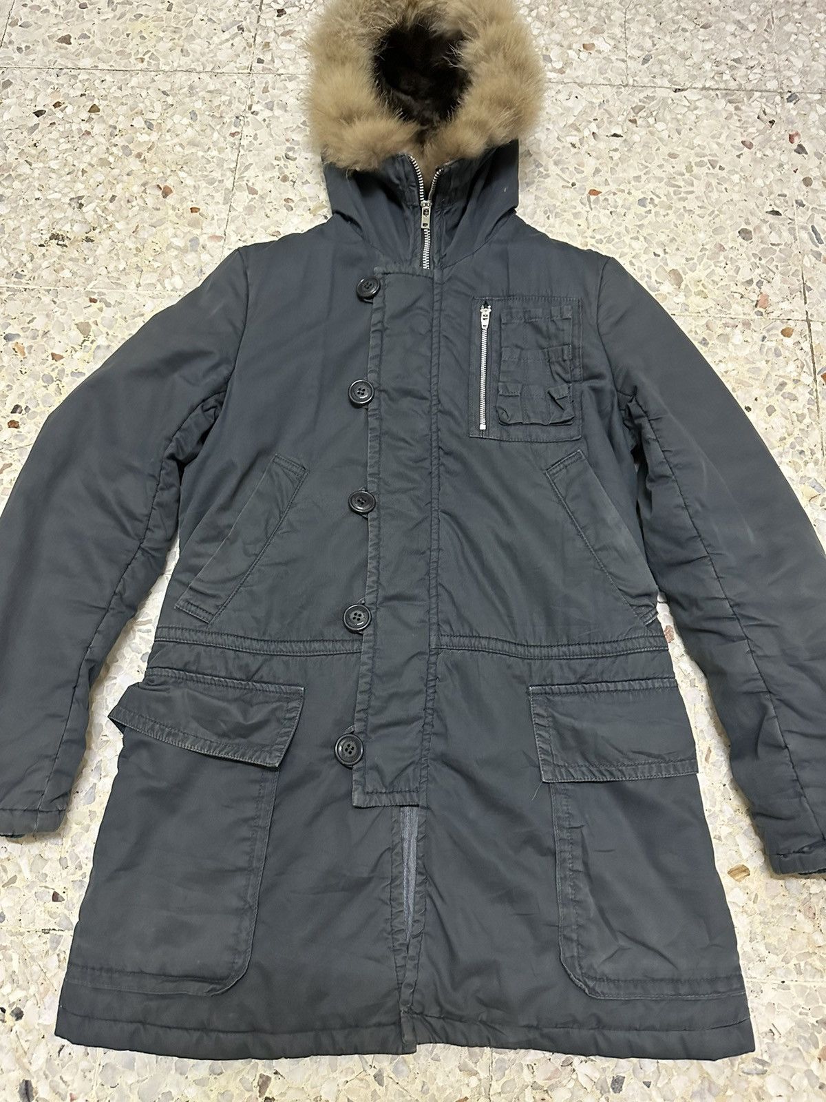 Issey Miyake Vintage Sunaokuwahara Issey Miyake Designer Parka Hoodies Size US S / EU 44-46 / 1 - 3 Thumbnail