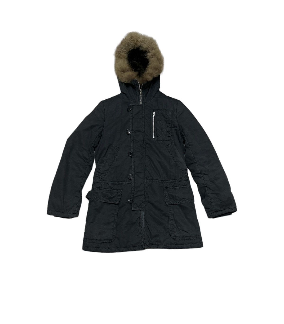 Issey Miyake Vintage Sunaokuwahara Issey Miyake Designer Parka Hoodies Size US S / EU 44-46 / 1 - 1 Thumbnail