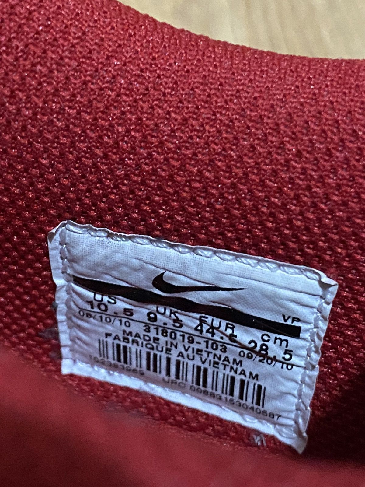 Nike Nike Dunk Low White Varsity Red 2010 St Johns Size US 11.5 / EU 44-45 - 9 Thumbnail