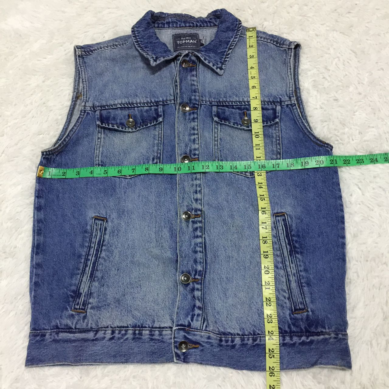 Other Topman denim vest Size US L / EU 52-54 / 3 - 3 Thumbnail