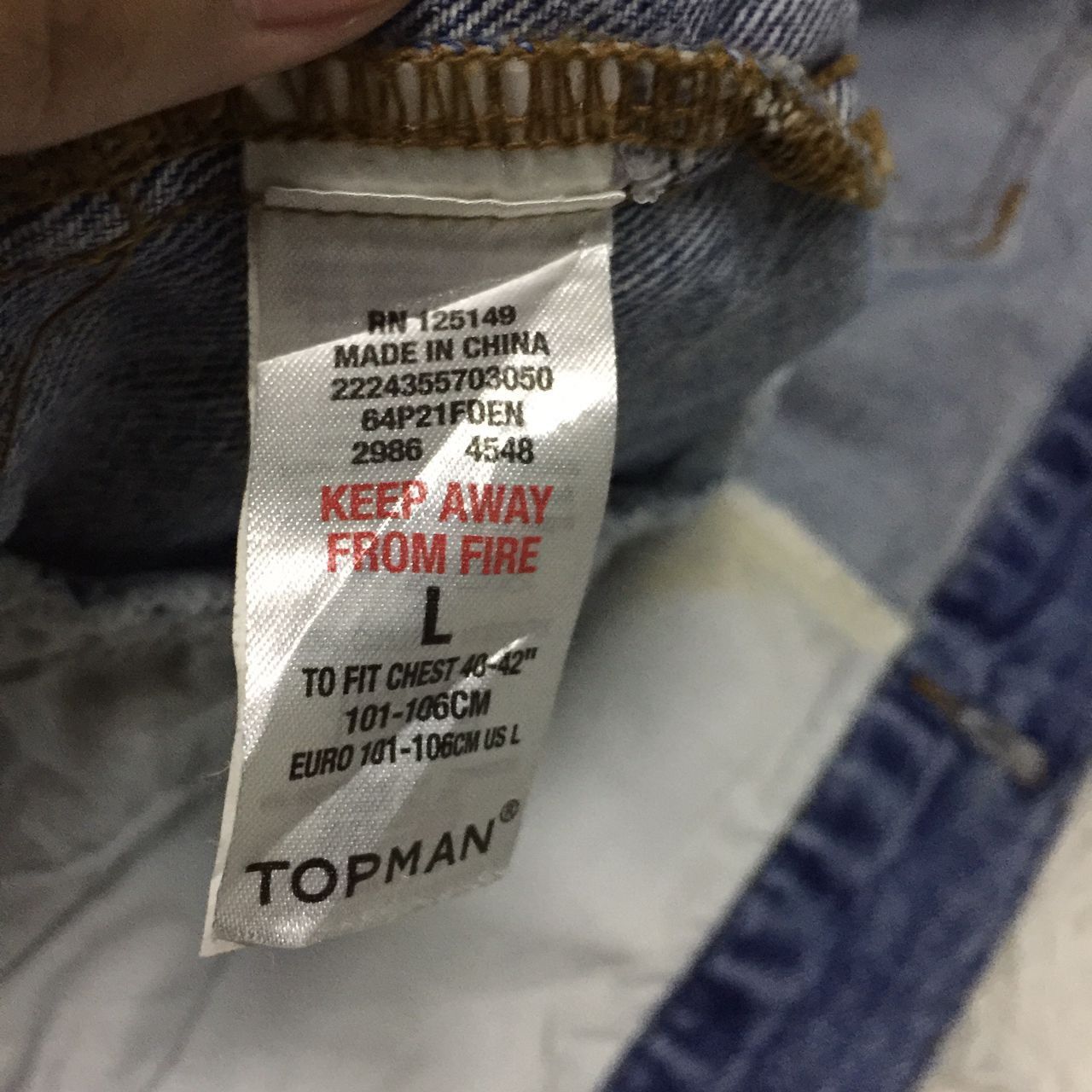 Other Topman denim vest Size US L / EU 52-54 / 3 - 7 Thumbnail