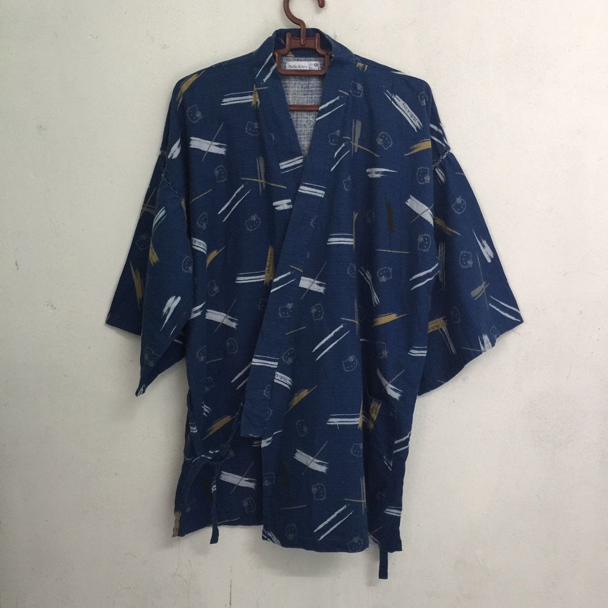 image of Anima x Kimono Japan Dragon Hello Kitty Full Print Kimono, Men's (Size Large)