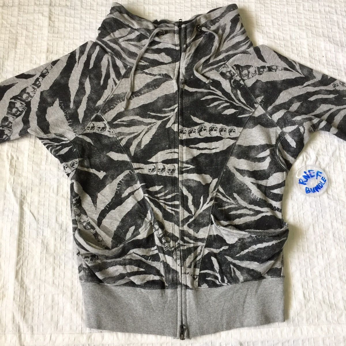 Japanese Brand Rare design skulls heaven and earth sweater zipper Size US M / EU 48-50 / 2 - 14 Thumbnail