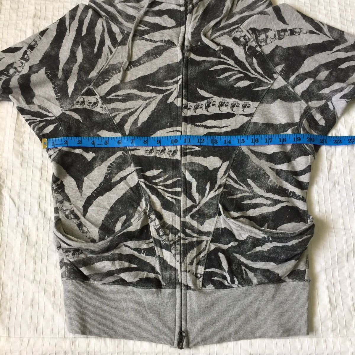 Japanese Brand Rare design skulls heaven and earth sweater zipper Size US M / EU 48-50 / 2 - 15 Thumbnail