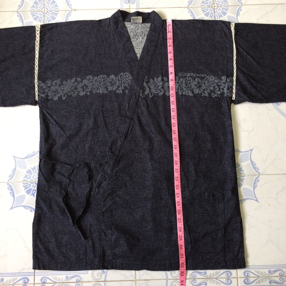 Japanese Brand Piko hawaiian kimono dark colour nice design Size US XL / EU 56 / 4 - 10 Thumbnail