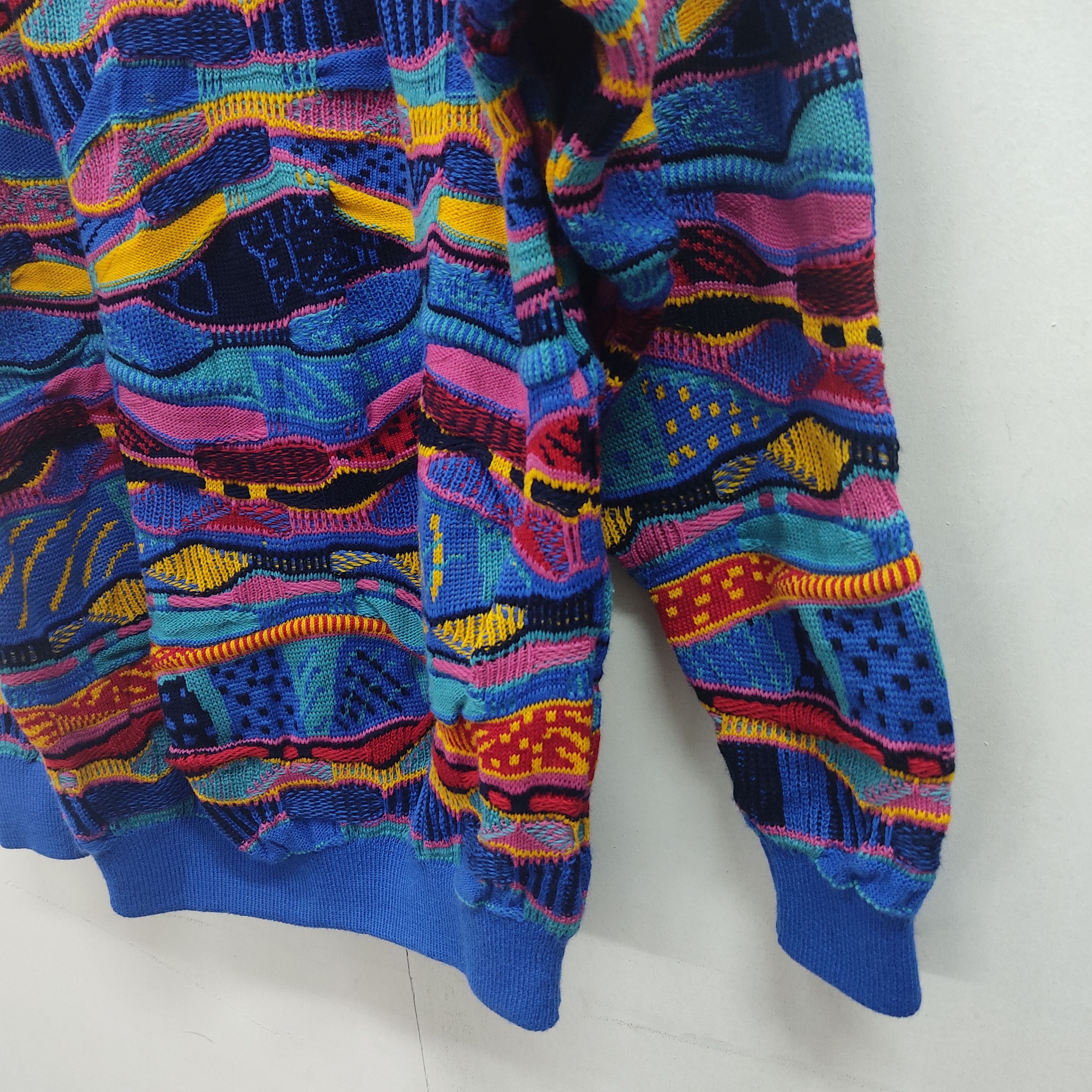 Vintage Vintage Viva La Vombat Multicolour Blue Knitwear Sweater Size US M / EU 48-50 / 2 - 21 Thumbnail