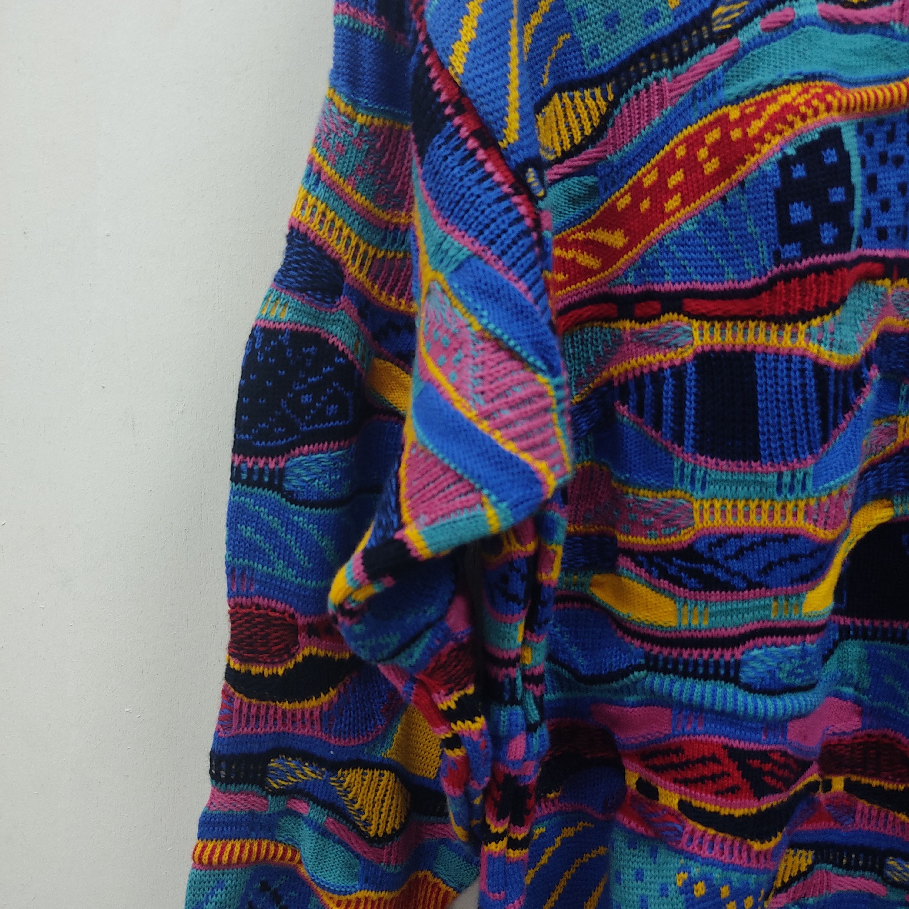 Vintage Vintage Viva La Vombat Multicolour Blue Knitwear Sweater Size US M / EU 48-50 / 2 - 6 Thumbnail