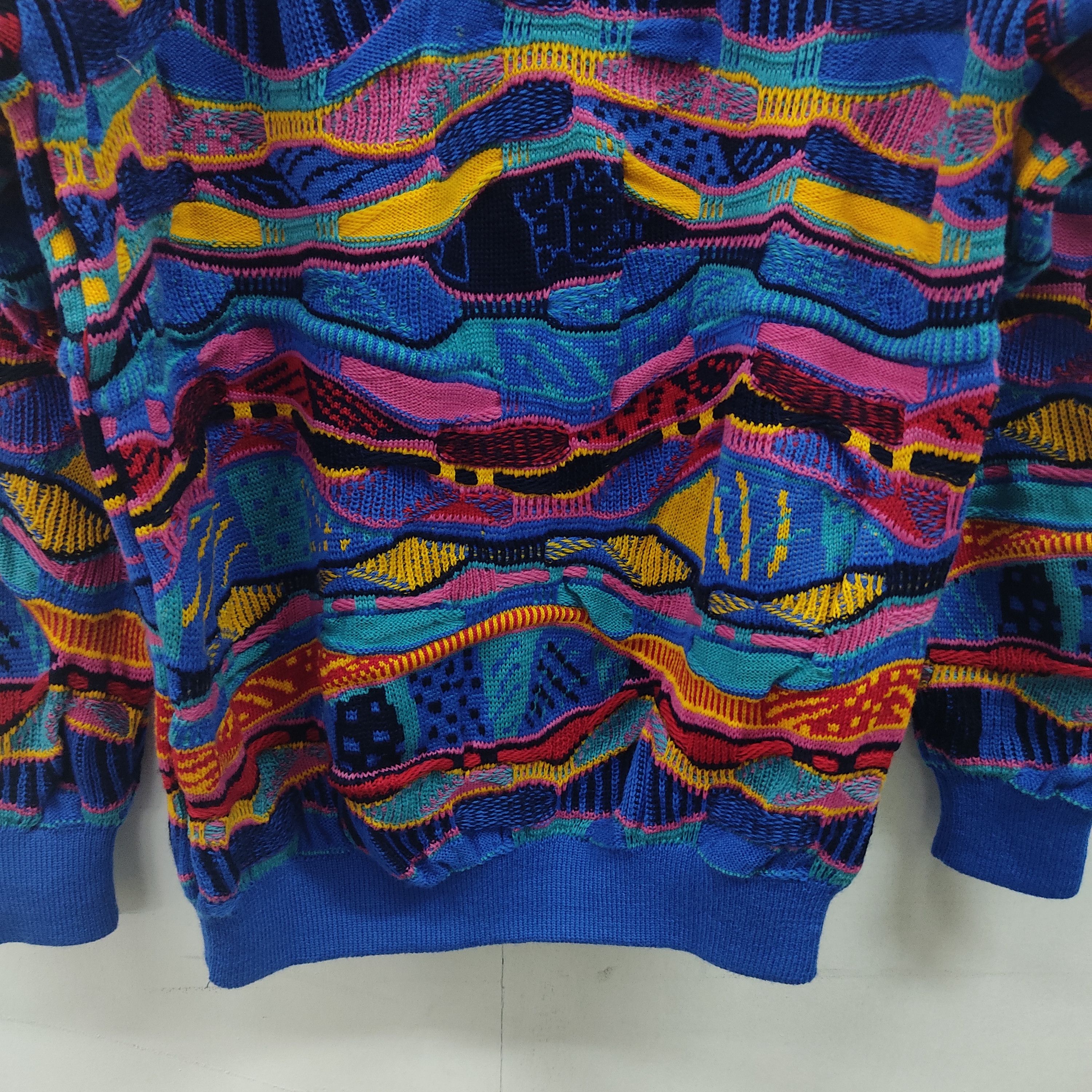 Vintage Vintage Viva La Vombat Multicolour Blue Knitwear Sweater Size US M / EU 48-50 / 2 - 19 Thumbnail