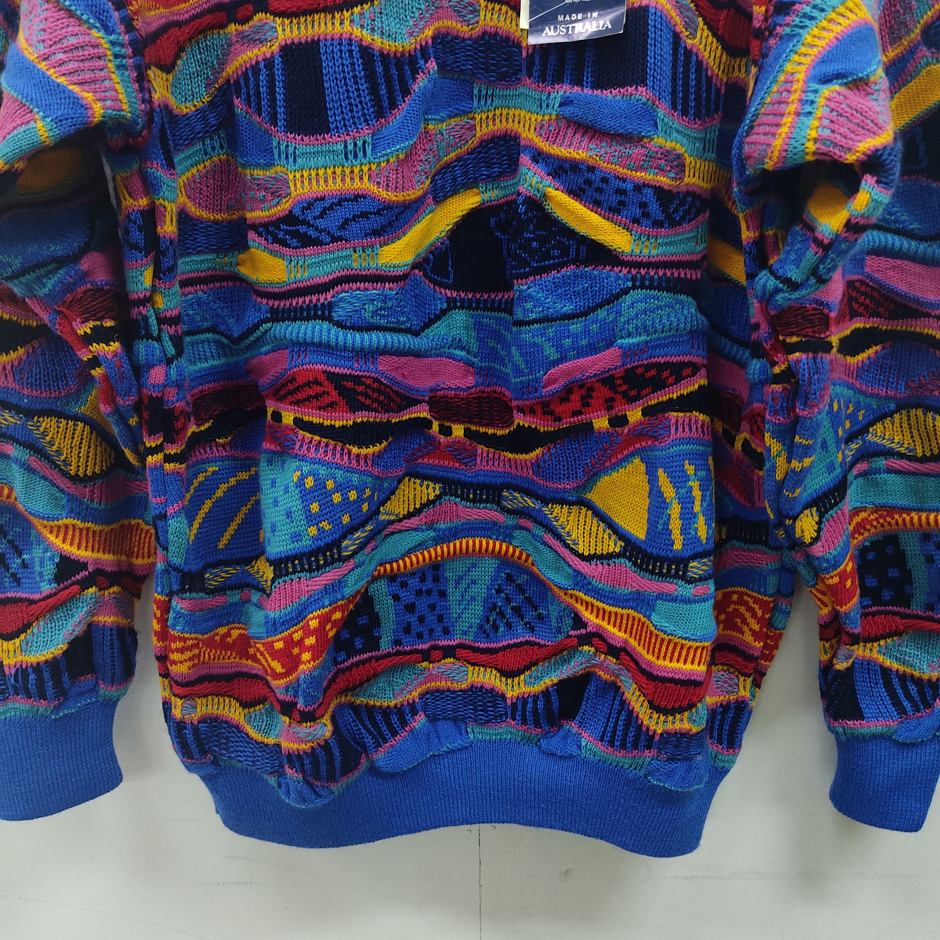 Vintage Vintage Viva La Vombat Multicolour Blue Knitwear Sweater Size US M / EU 48-50 / 2 - 3 Thumbnail