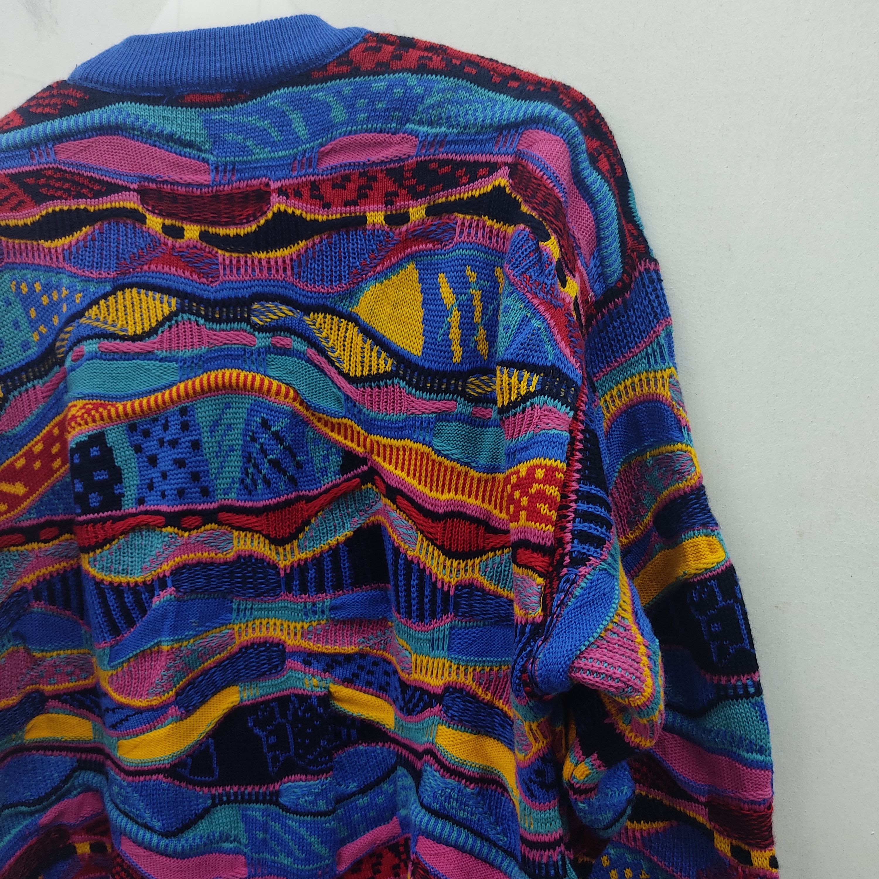 Vintage Vintage Viva La Vombat Multicolour Blue Knitwear Sweater Size US M / EU 48-50 / 2 - 20 Thumbnail