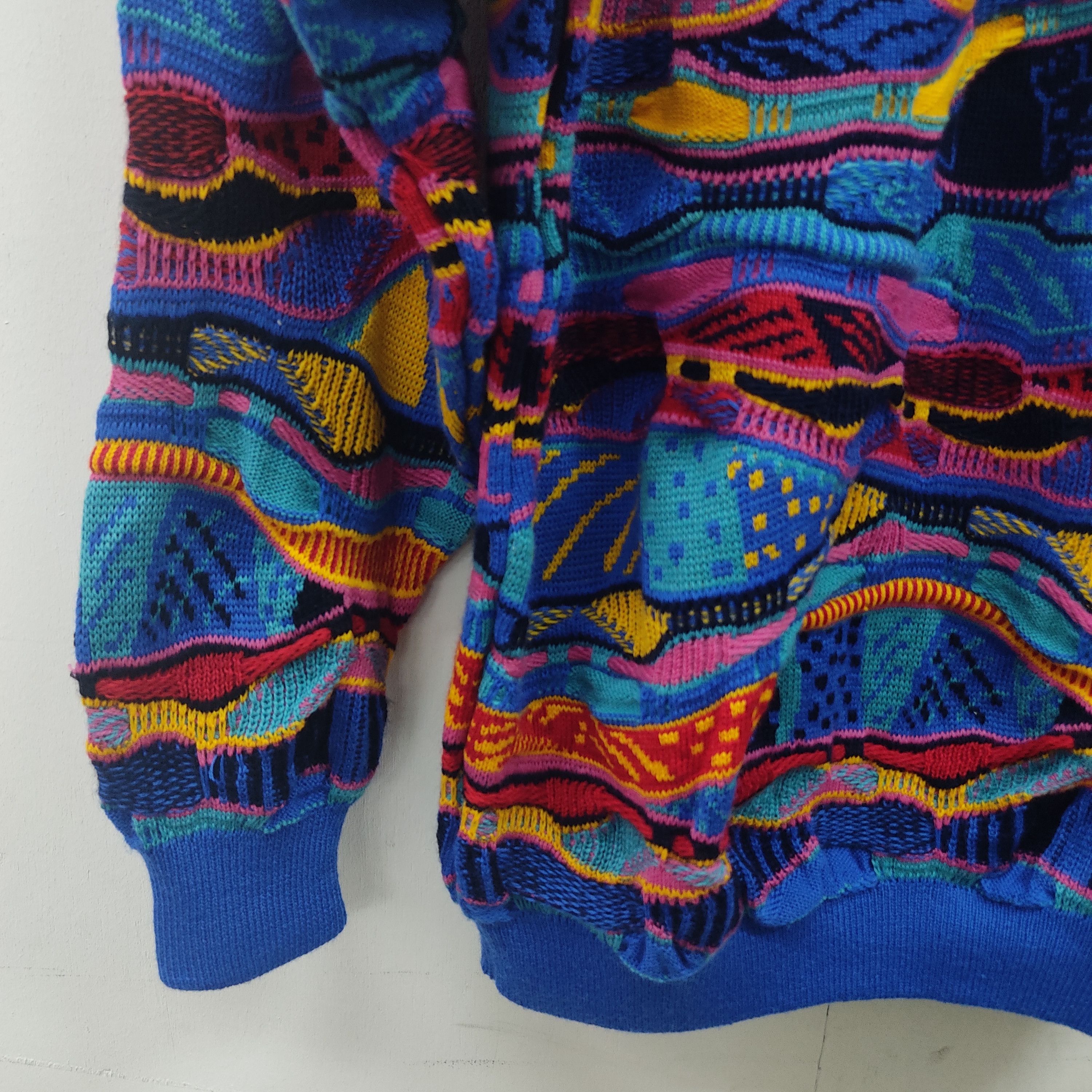 Vintage Vintage Viva La Vombat Multicolour Blue Knitwear Sweater Size US M / EU 48-50 / 2 - 8 Thumbnail