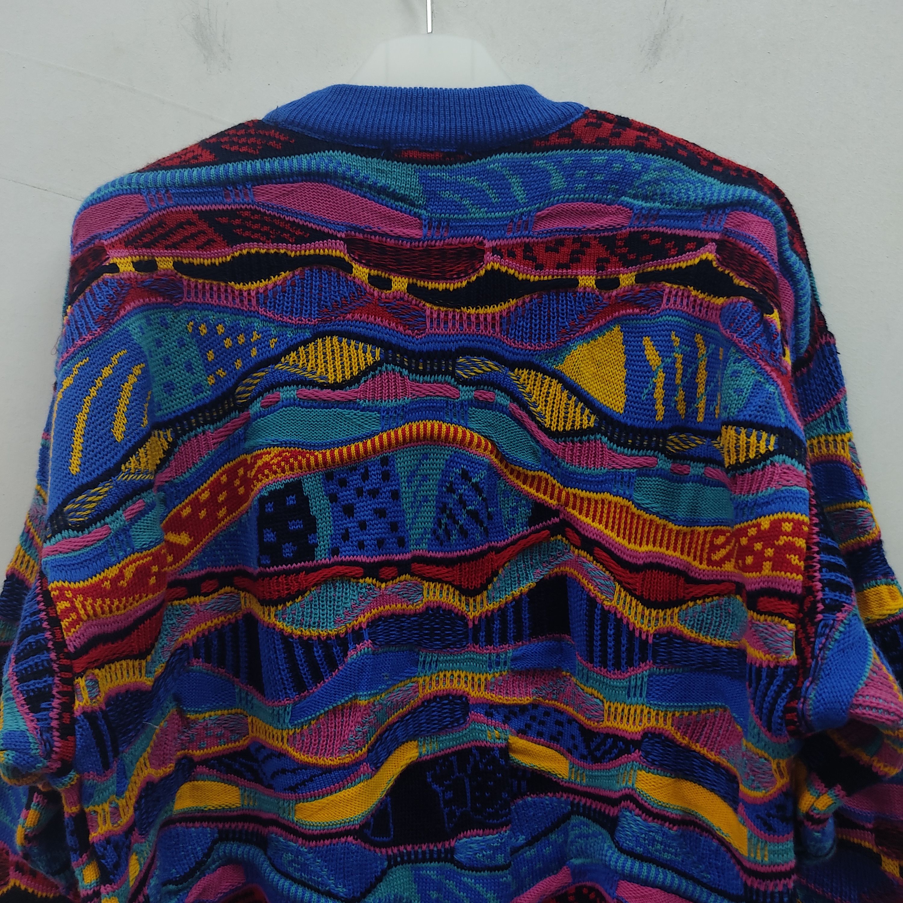Vintage Vintage Viva La Vombat Multicolour Blue Knitwear Sweater Size US M / EU 48-50 / 2 - 18 Thumbnail