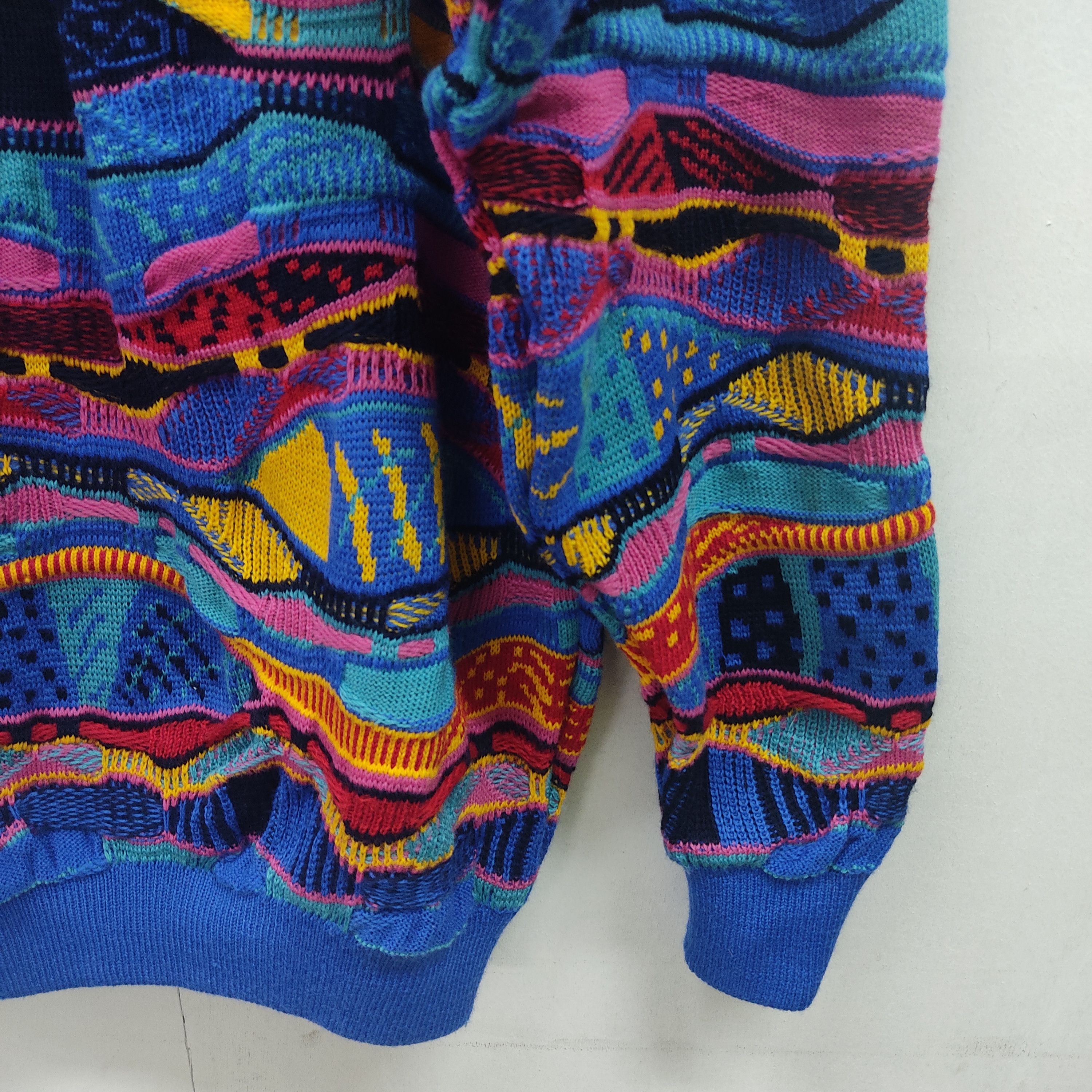 Vintage Vintage Viva La Vombat Multicolour Blue Knitwear Sweater Size US M / EU 48-50 / 2 - 9 Thumbnail