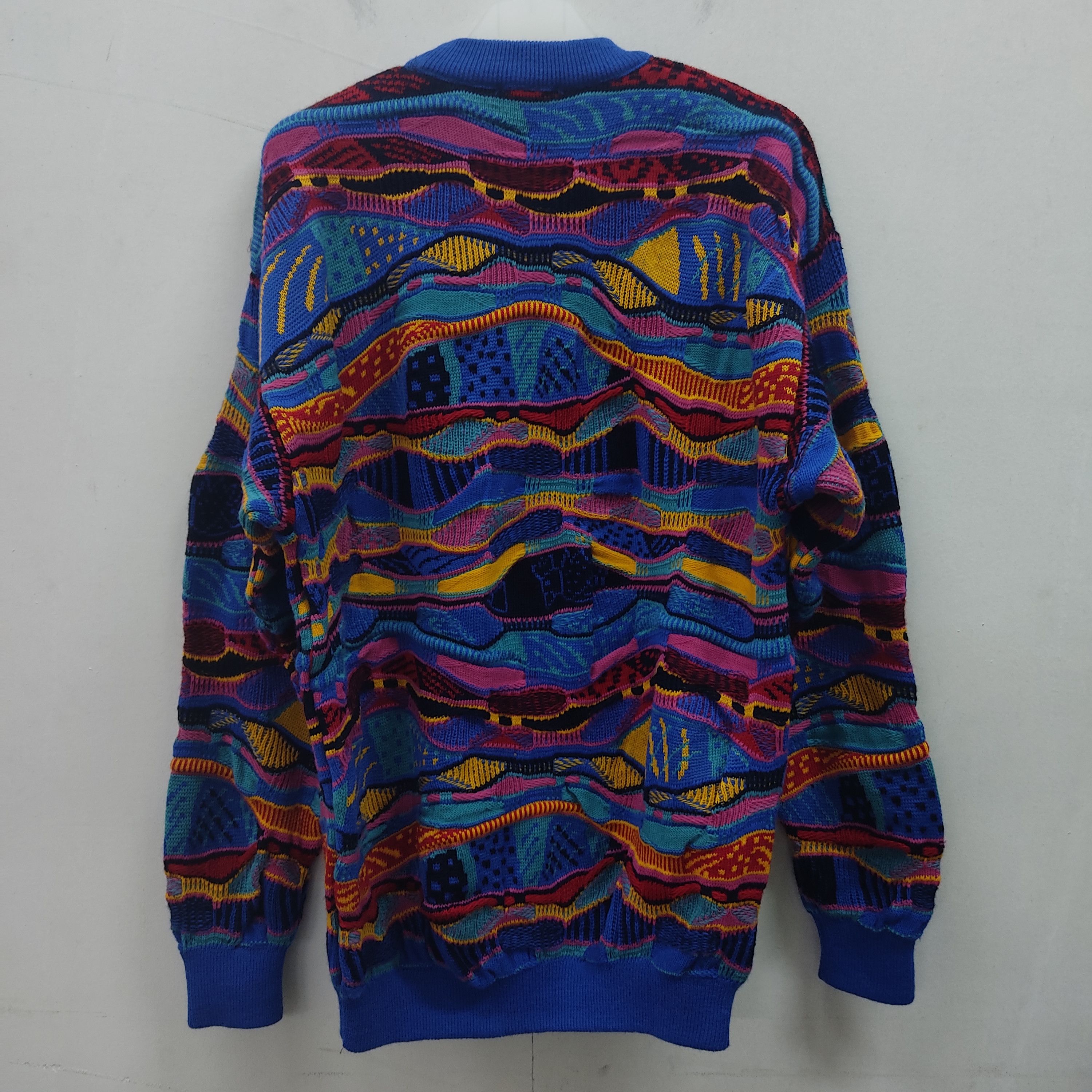 Vintage Vintage Viva La Vombat Multicolour Blue Knitwear Sweater Size US M / EU 48-50 / 2 - 17 Thumbnail
