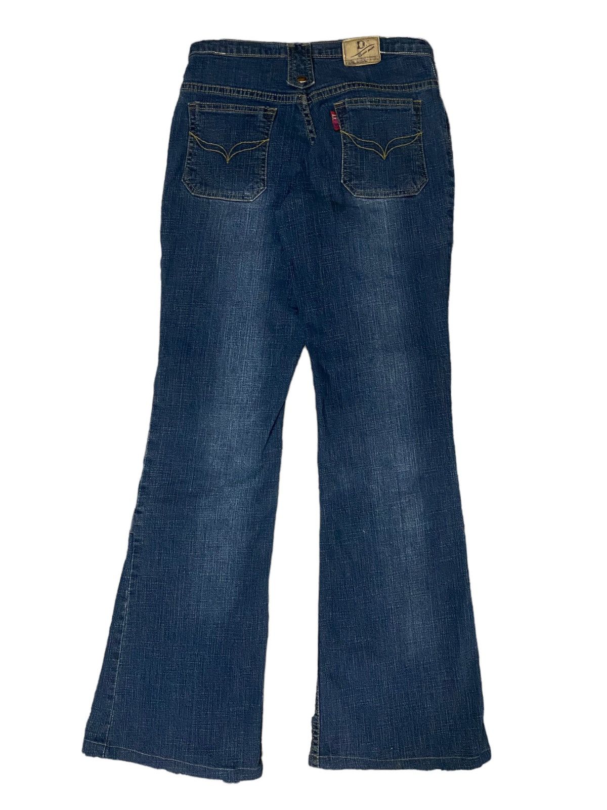 Flare Japan Classic Jean Design Rivet Button Knee Pocket