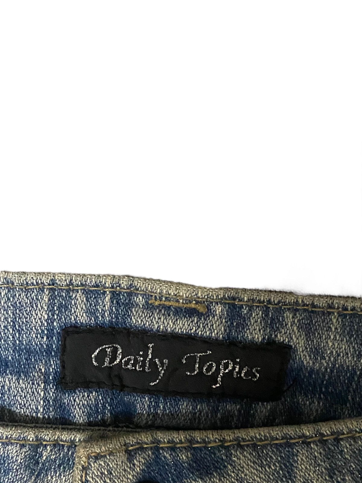 If Six Was Nine × Le Grande Bleu (L.G.B.) × Tornado Mart Retro Flare Daily Topics Unique Tie Dye Wash Effect Sparkli Size US 31 - 15 Thumbnail