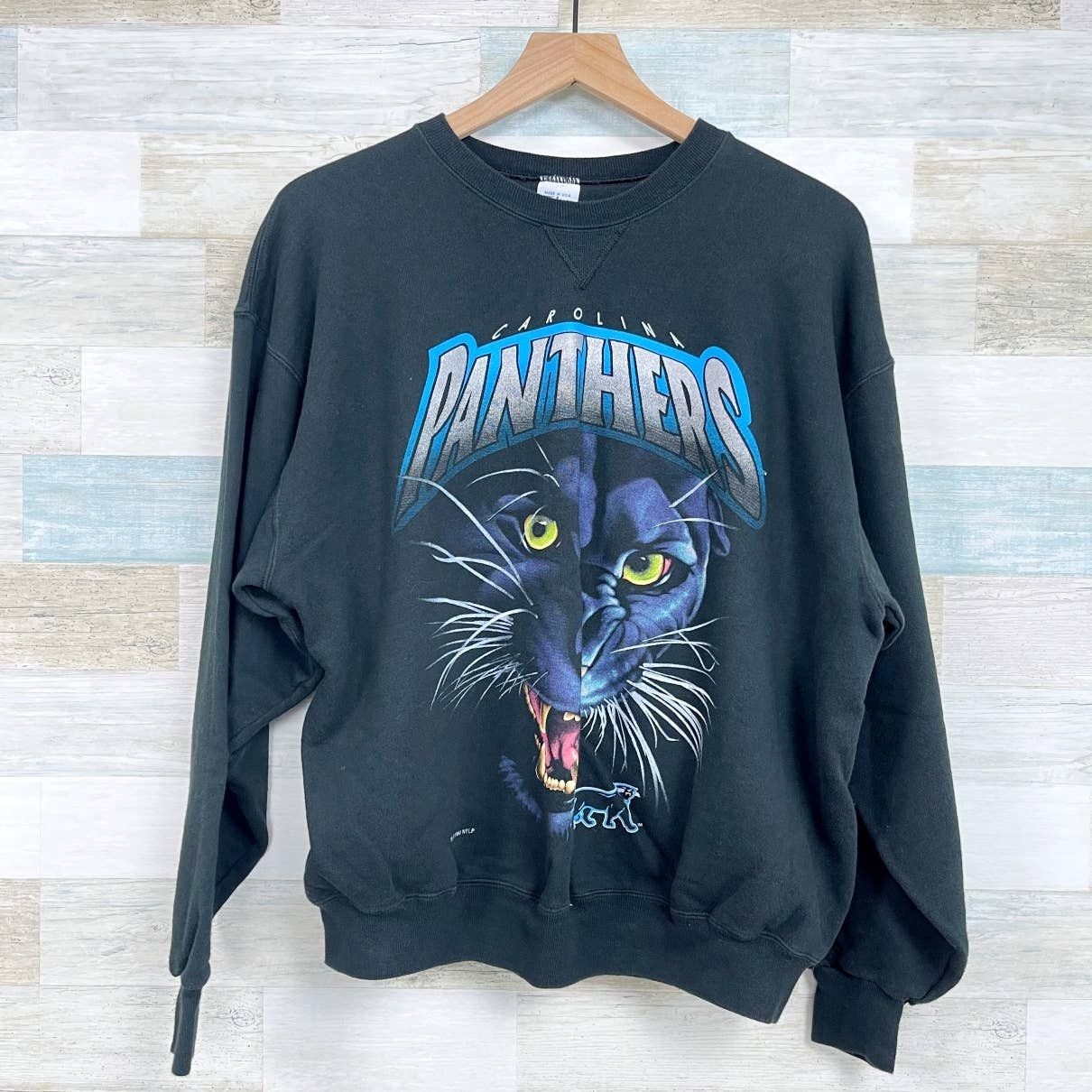 Vintage '93 CAROLINA PANTHERS NFL Salem Sportswear Sweatshirt XL