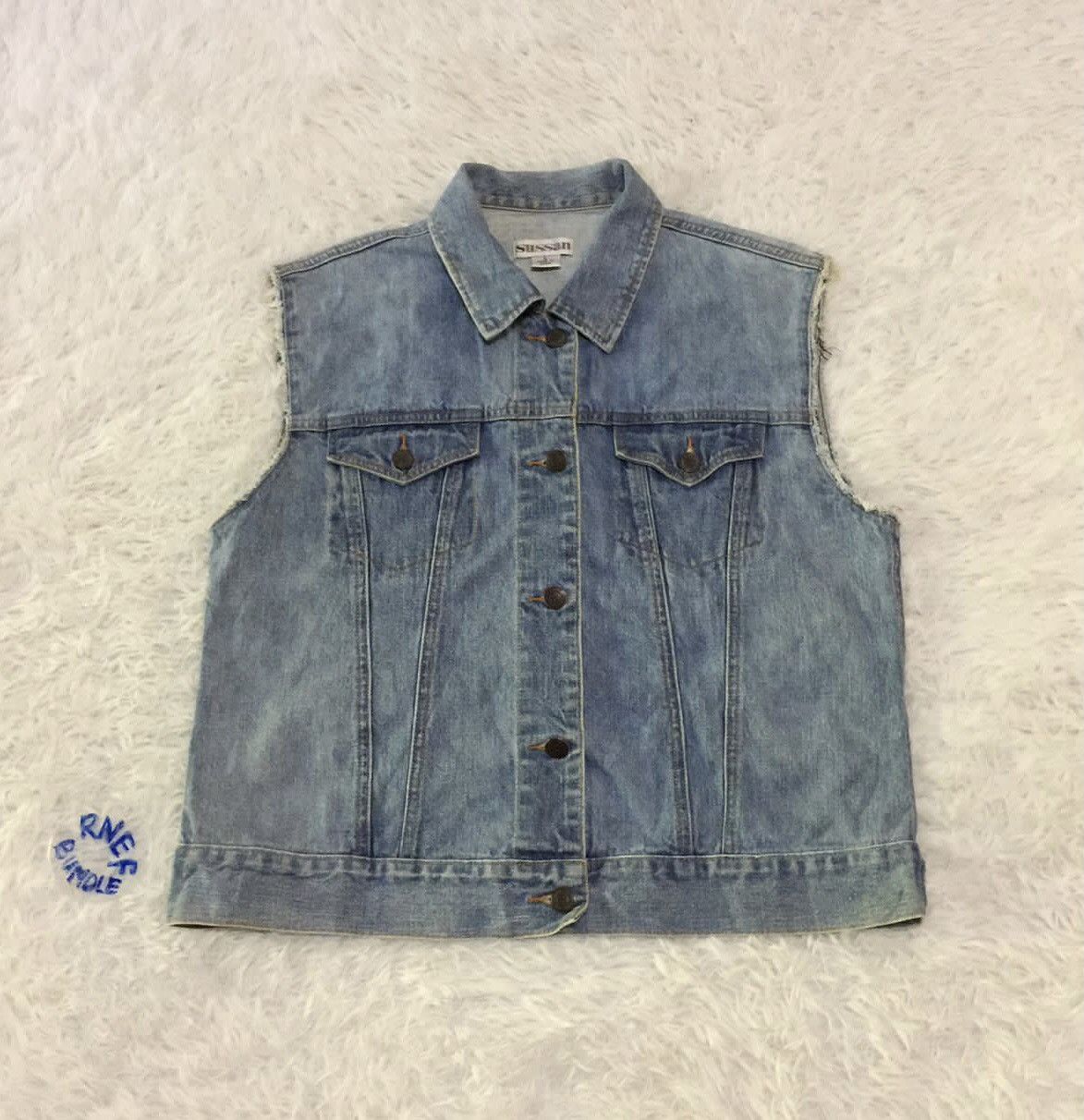 Japanese Brand Susan denim vest Size US M / EU 48-50 / 2 - 2 Thumbnail