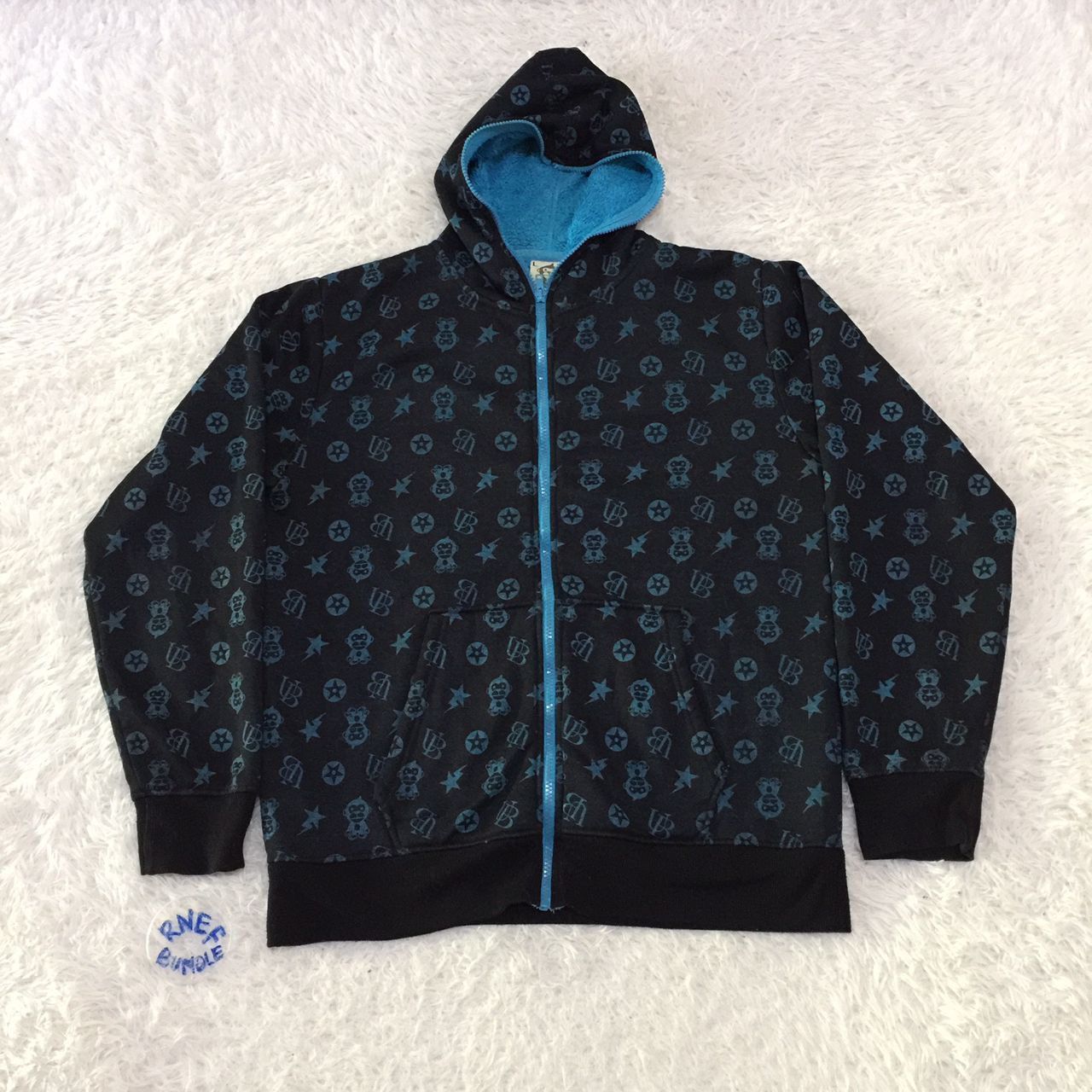 Japanese Brand Steal💫 Hyper Primates Baby Ape Fullprint Zip Up Hoodie Size US L / EU 52-54 / 3 - 1 Thumbnail