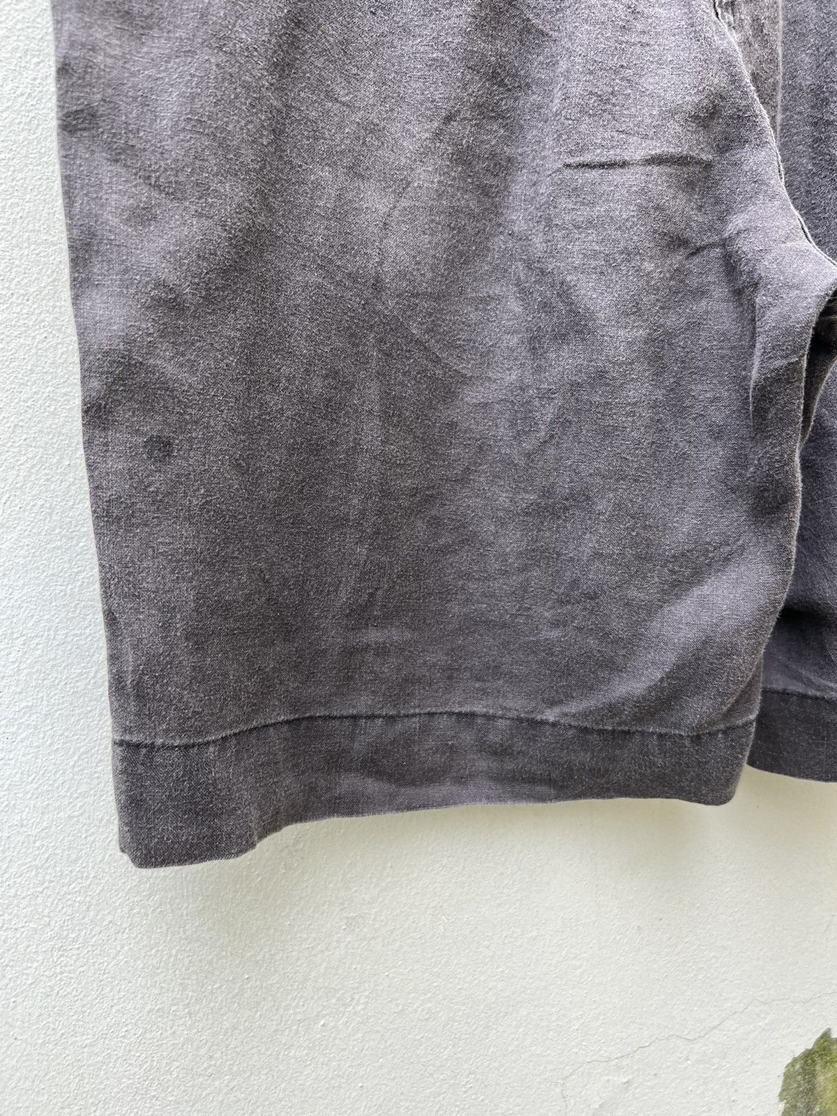 N.Hoolywood N. Hoolywood Japan Sun Faded Black Linen Short Pant Size US 32 / EU 48 - 8 Thumbnail