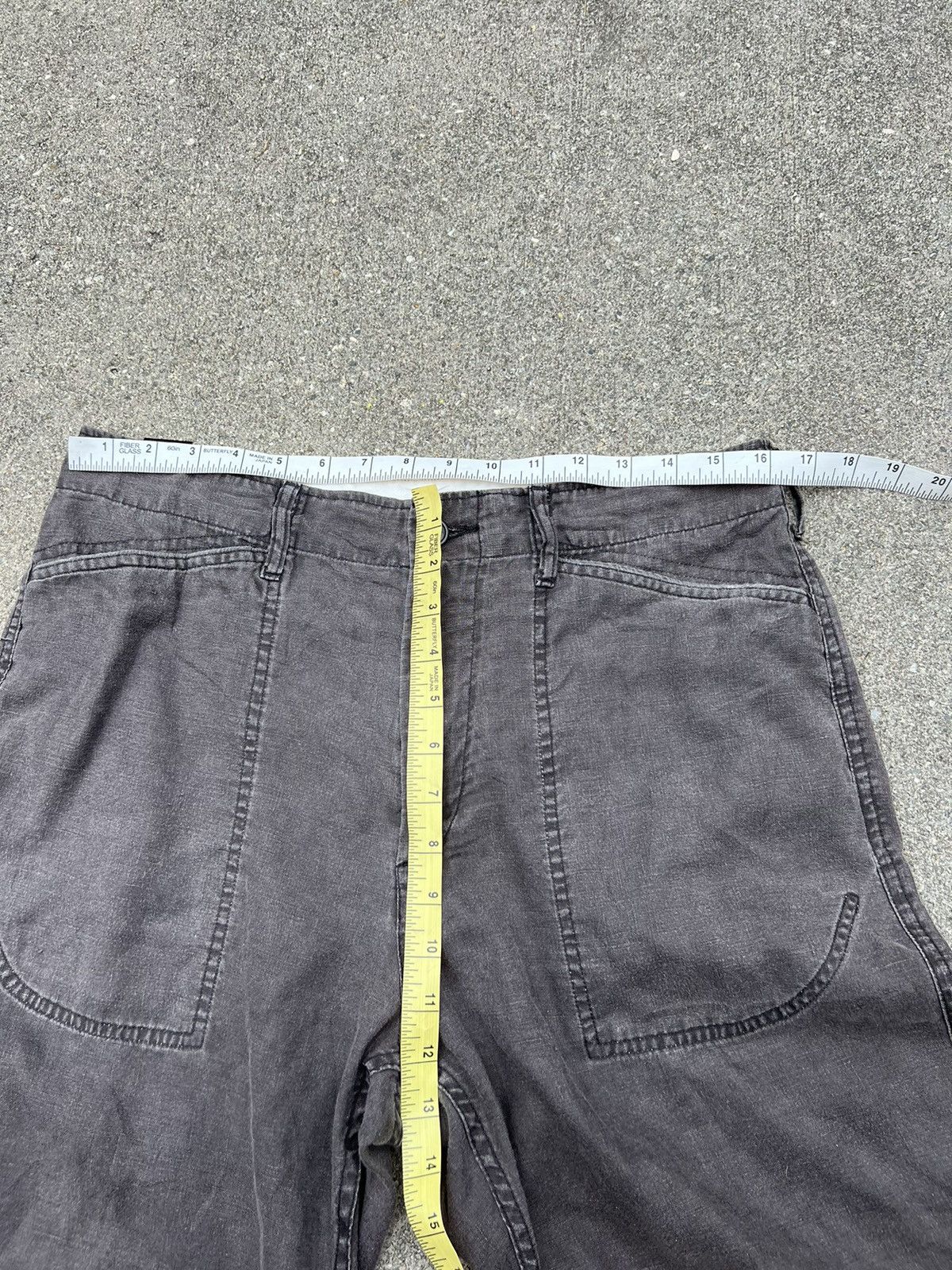 N.Hoolywood N. Hoolywood Japan Sun Faded Black Linen Short Pant Size US 32 / EU 48 - 17 Thumbnail